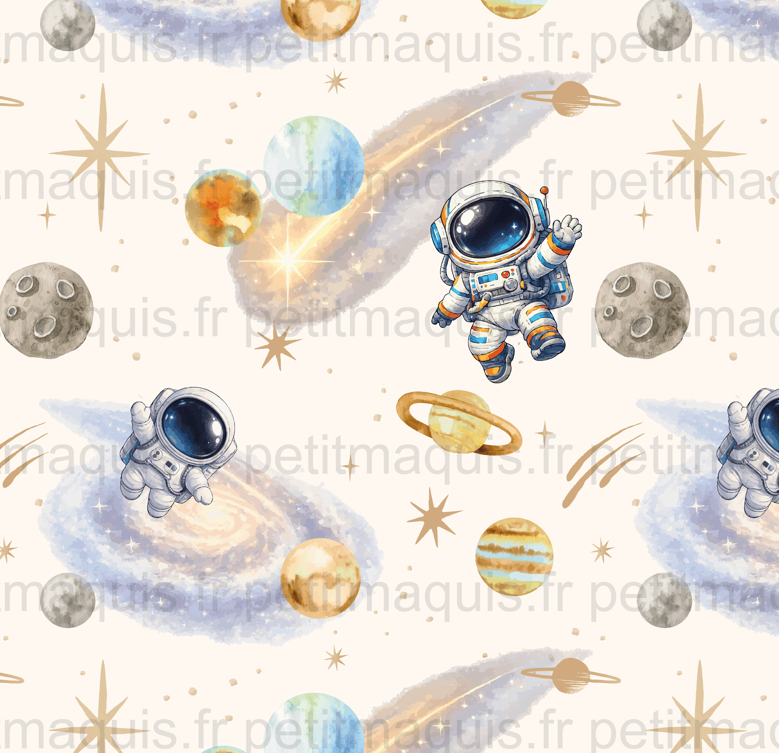 Collection Cosmos, tissu Voie Lactée