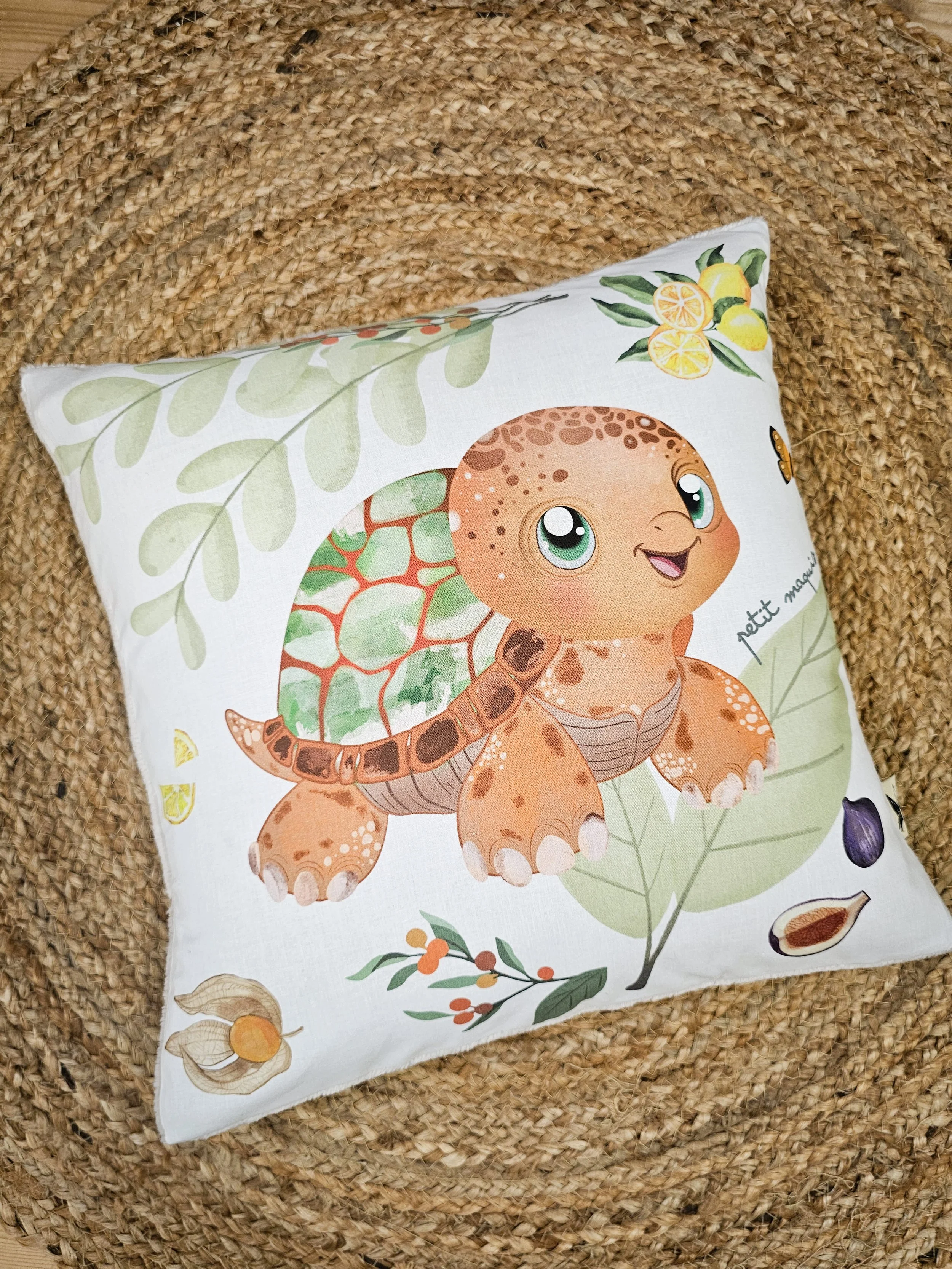 Housse de coussin Tortue