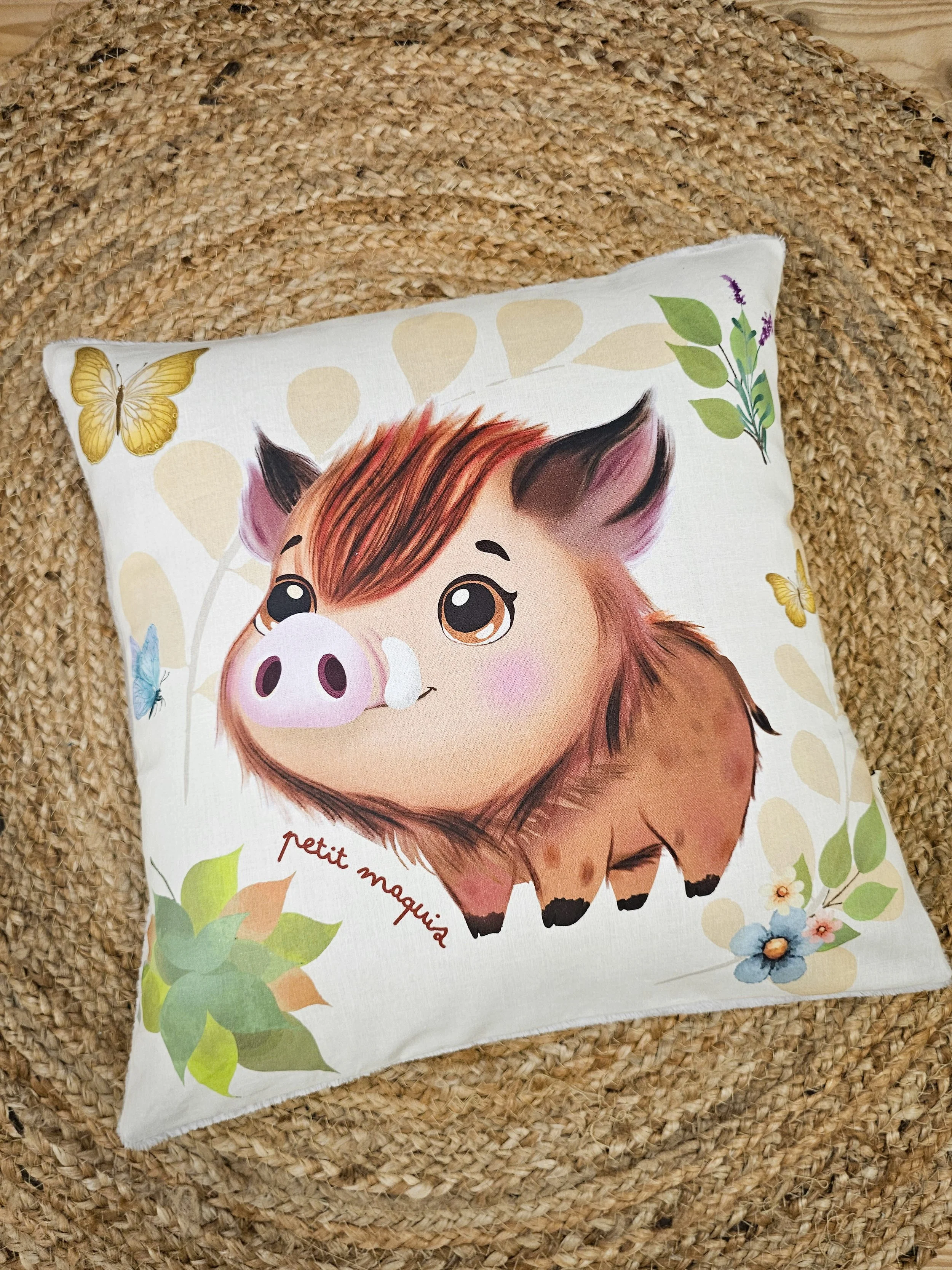 Housse de coussin Sanglier