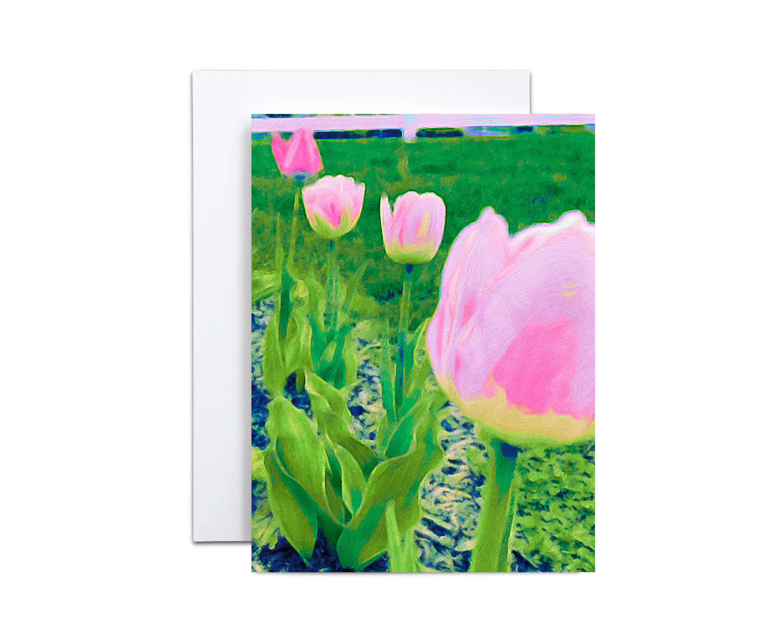 Pink Tulips Note Cards
