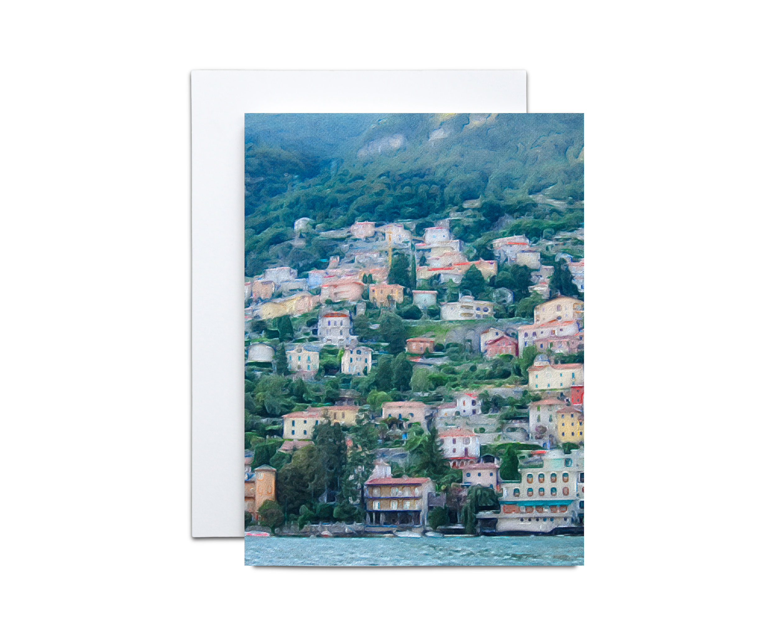 Lake Como Hillside Village Note Cards
