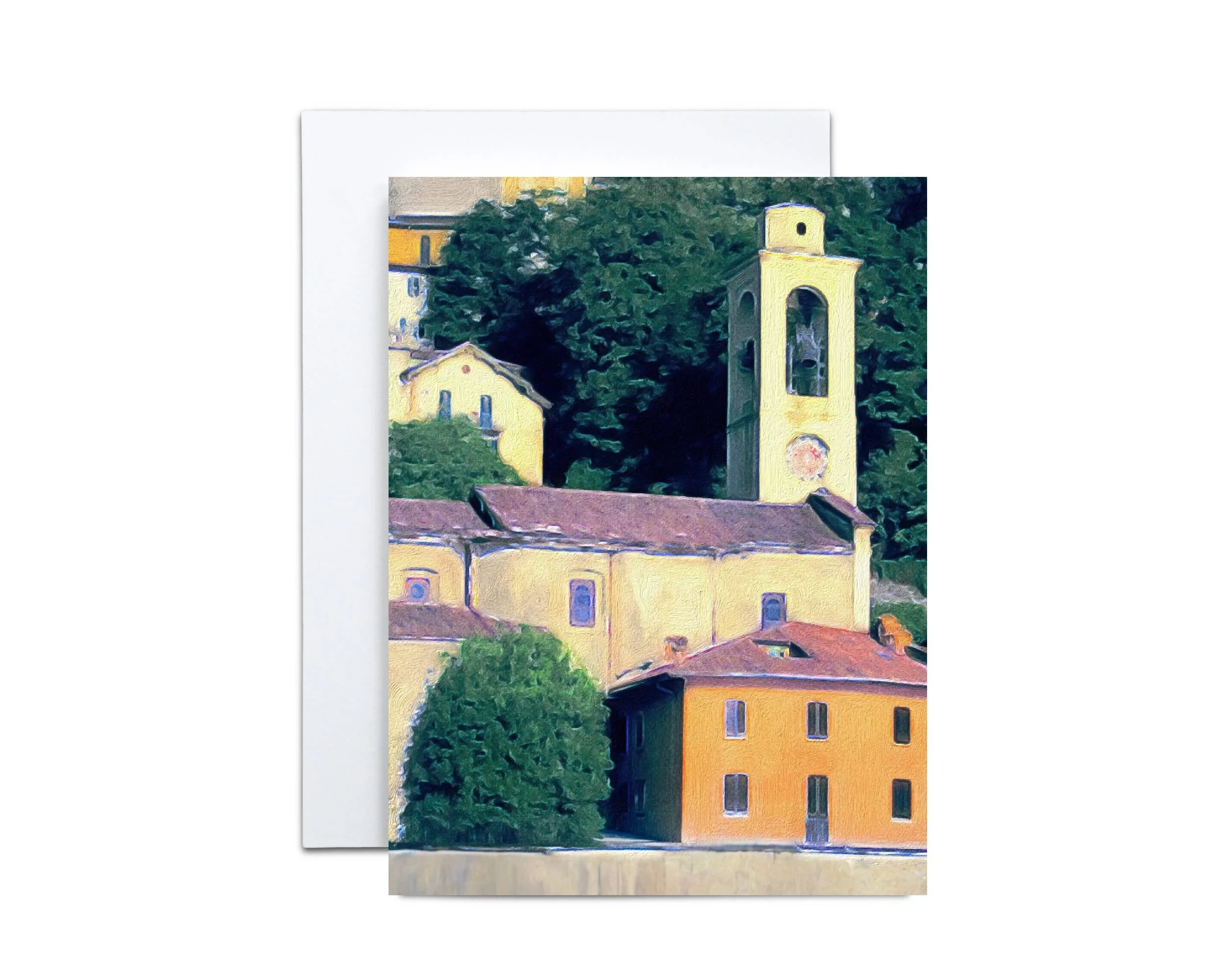 Colorful Lake Como Note Cards