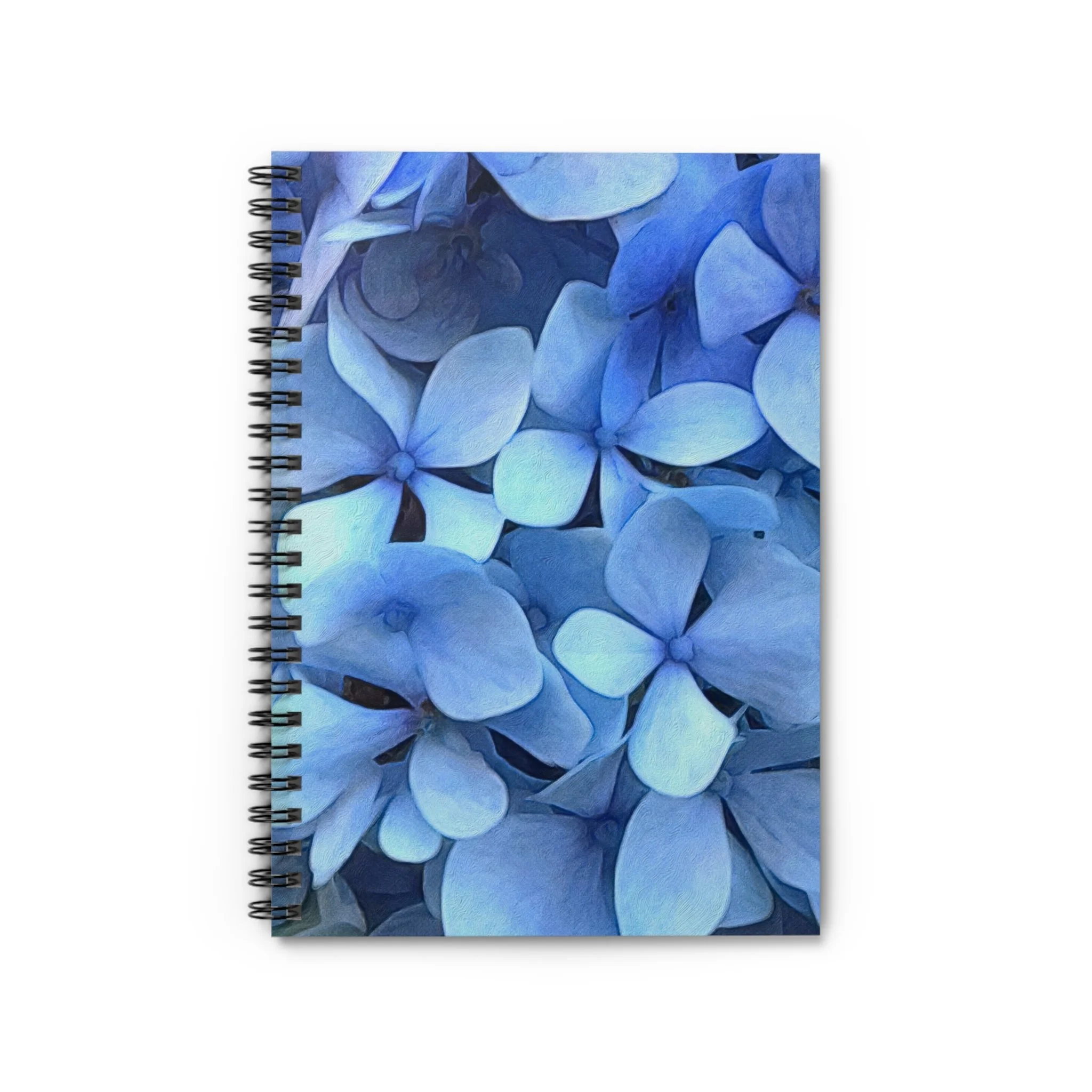 Blue Hydrangea Spiral Notebook