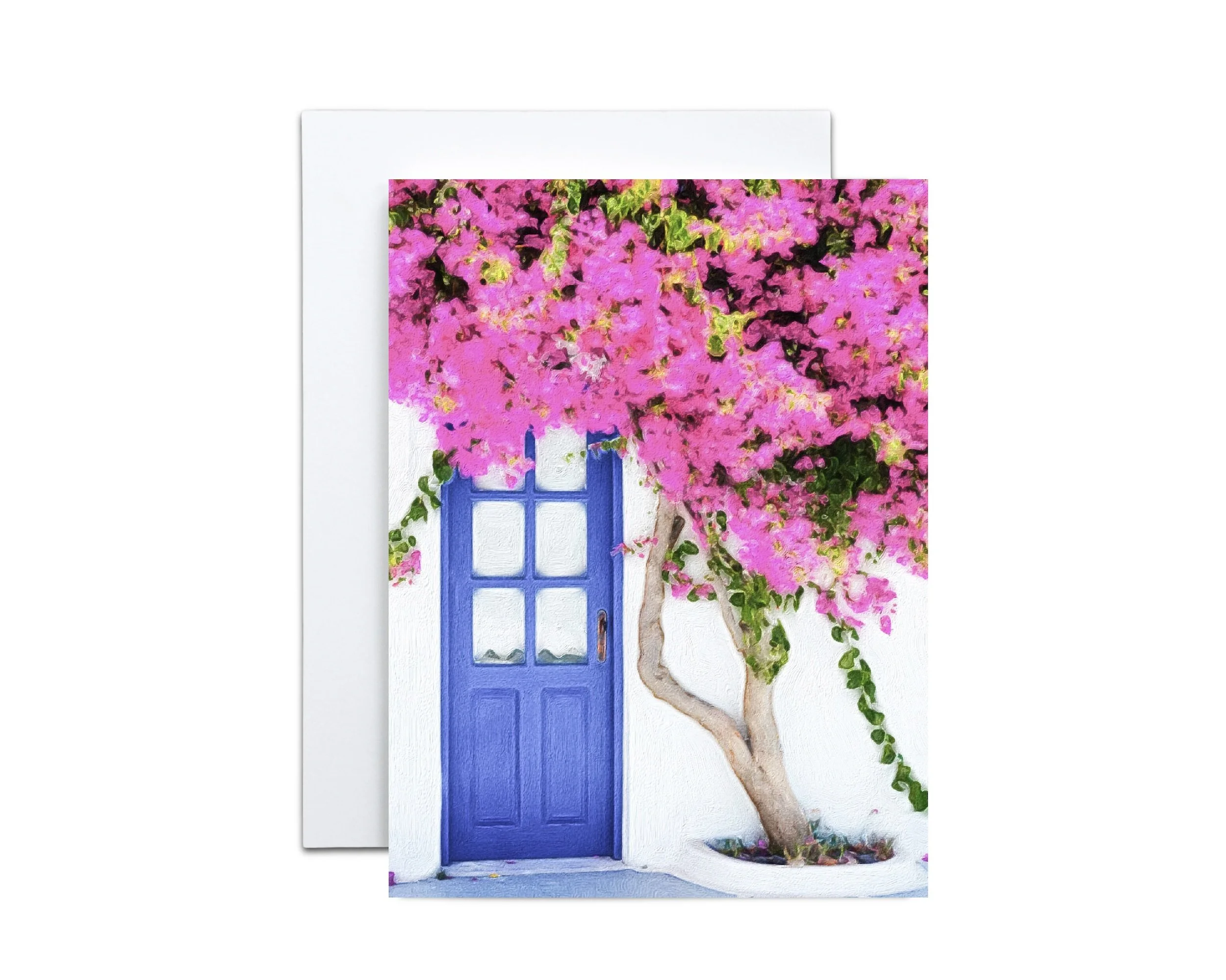 Doorway in Greece Note Cards