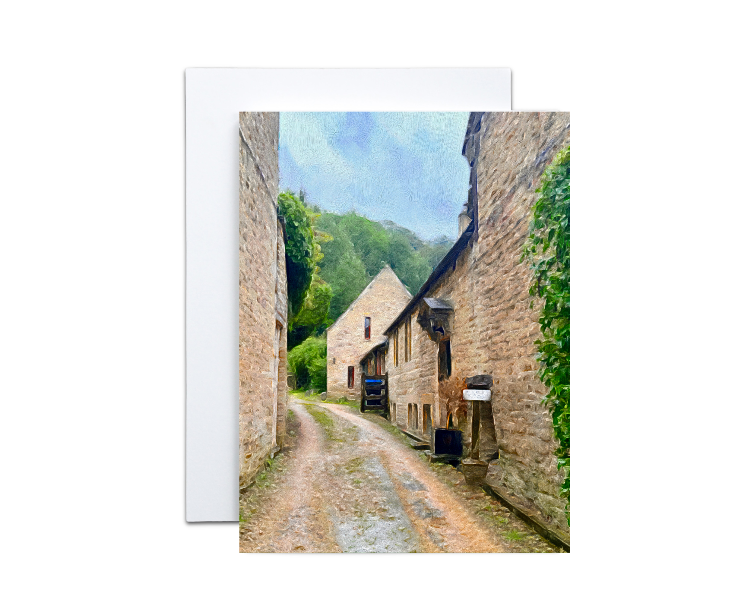 Cotswolds Quaint Street Note Cards