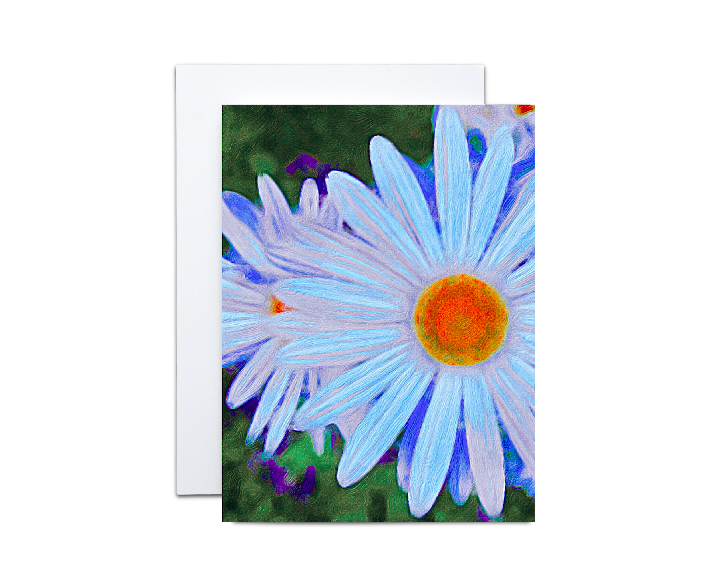 Blue Daisy Note Cards- 10 Cards & 10 Envelopes