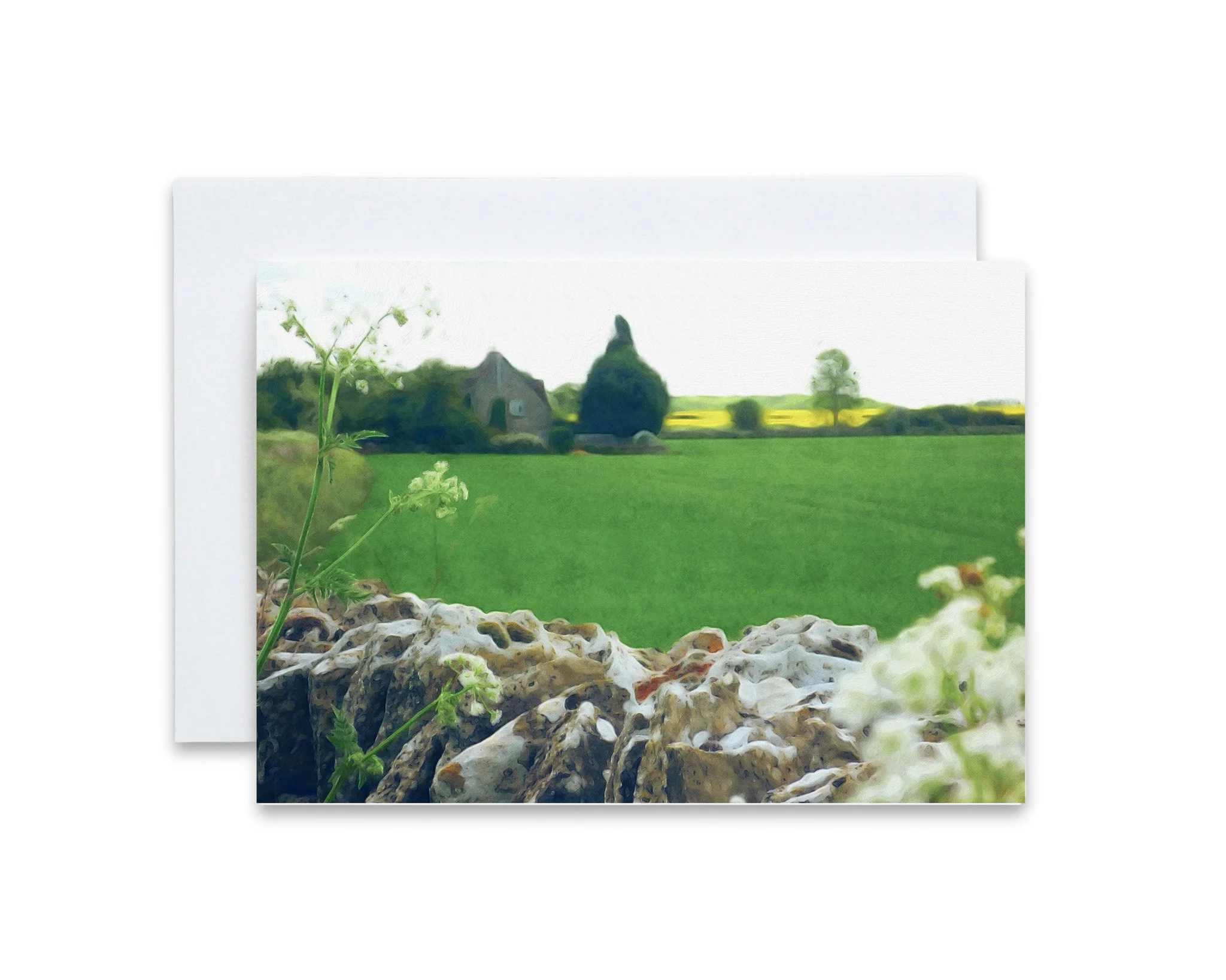Cotswolds Pasture Note Cards- 10 Cards & 10 Envelopes