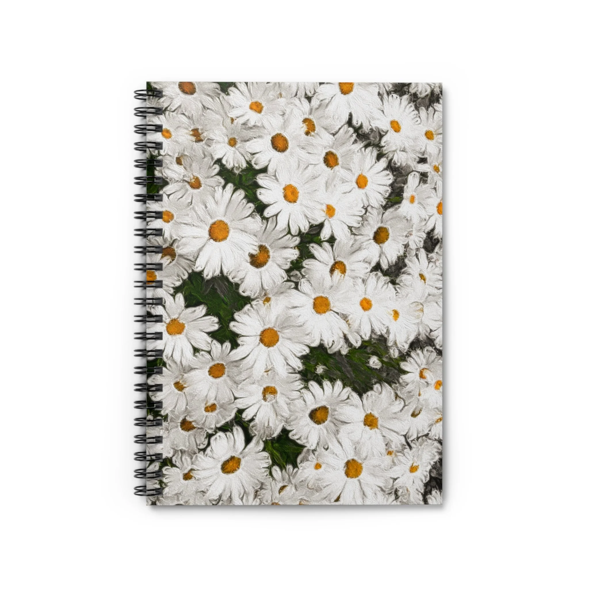Just a Bunch of White Daisies Spiral Notebook