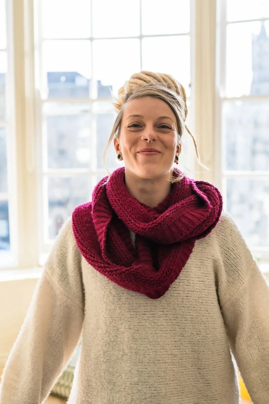 Camilla, yoga teacher and founder of Tribe Flow Studio in Cork City