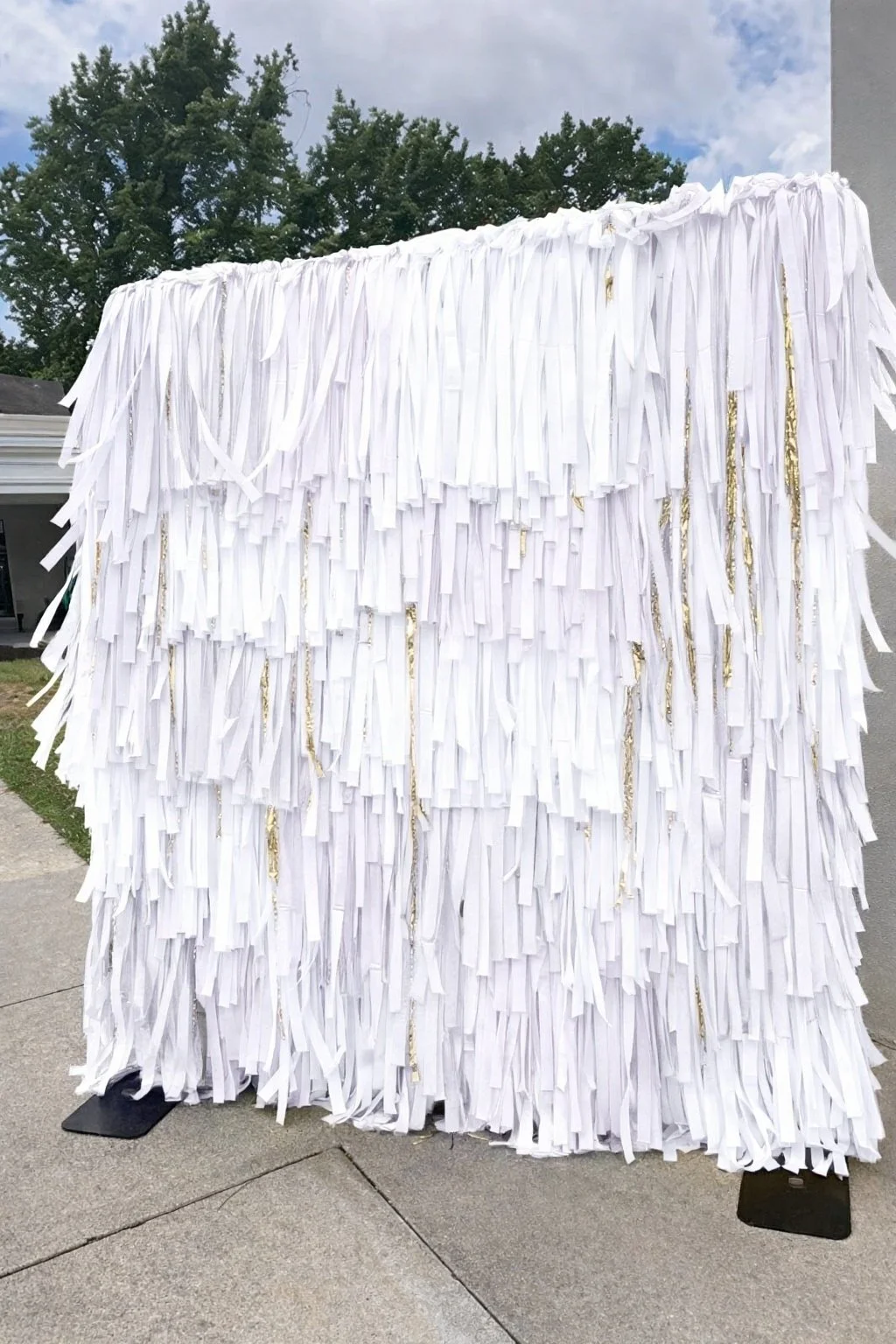 Charleston flower wall backdrops long fringe all white.jpg