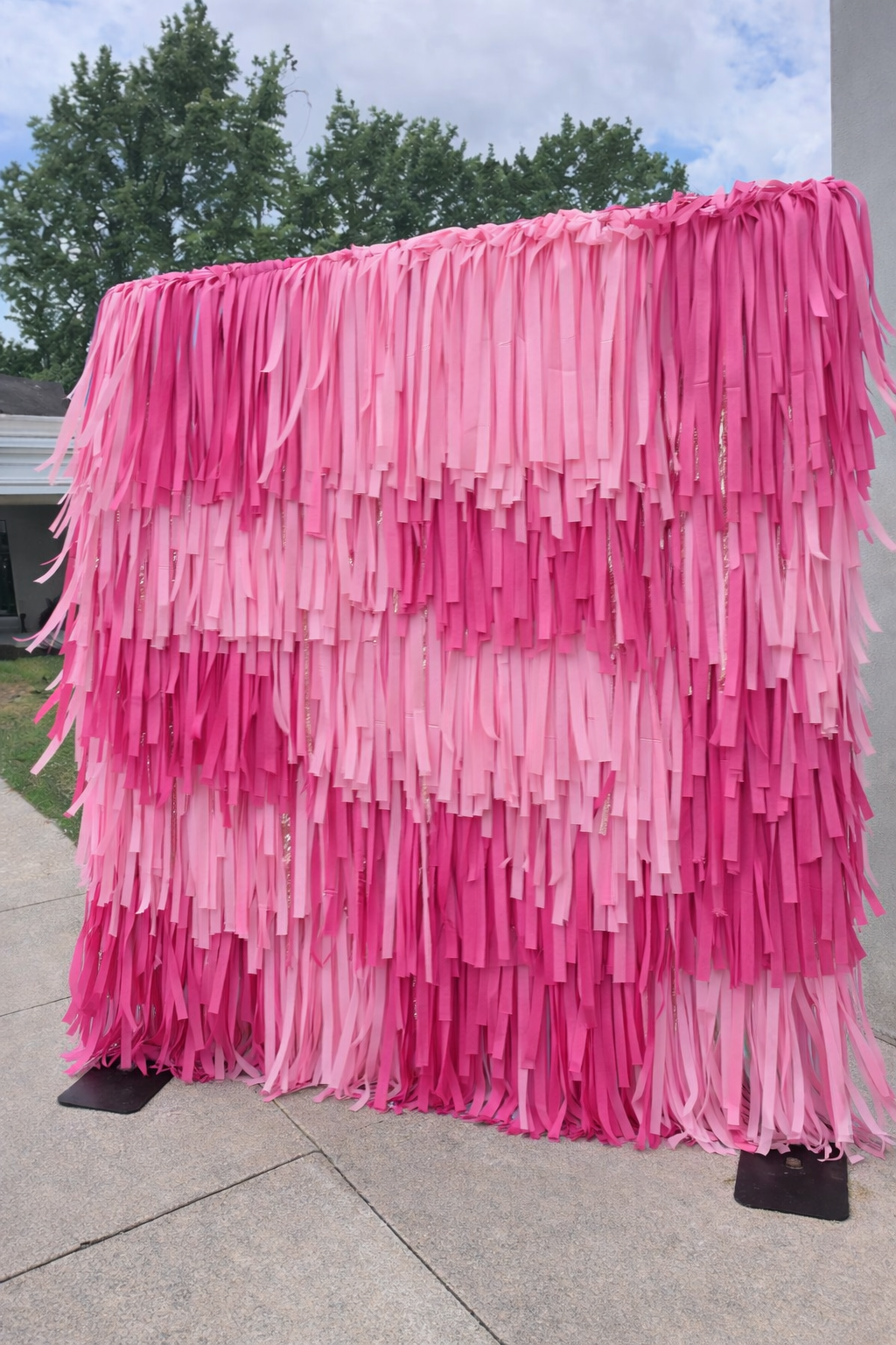 Charleston flower wall backdrops long fringe shades of pink.png