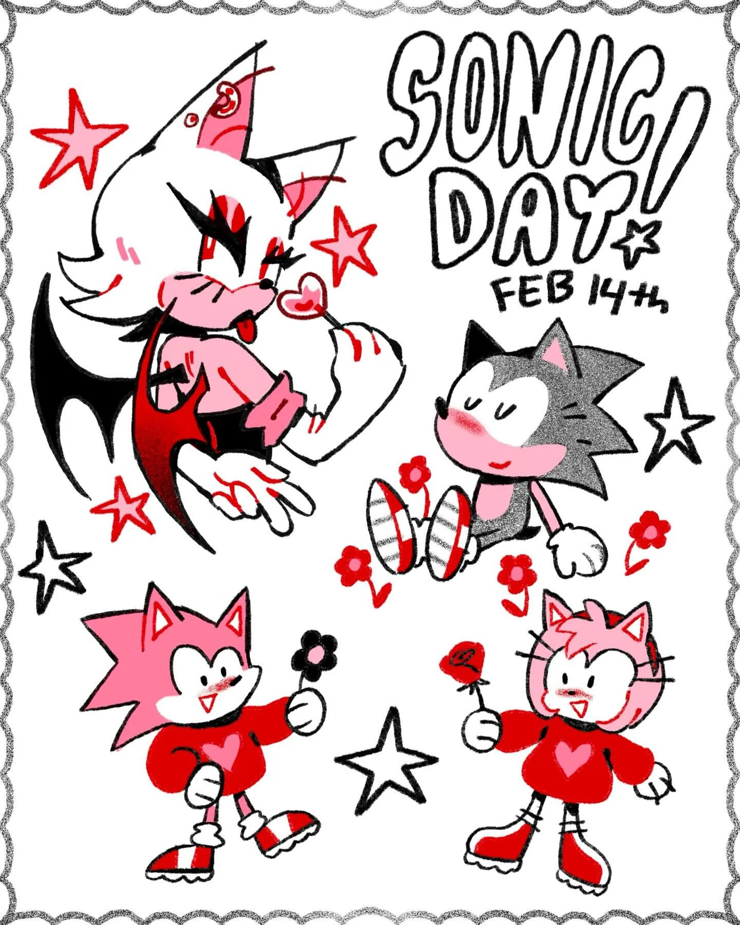 Hey you!!! @sacrilege.tattoo is doing another sonic day on Saturday Feb 14th. I will have limited slots available so if you are interested READ THE FOLLOWING CAREFULLY!

⭐️ Flash is done once in colour and once in black and grey 
⭐️ Flash has a speci