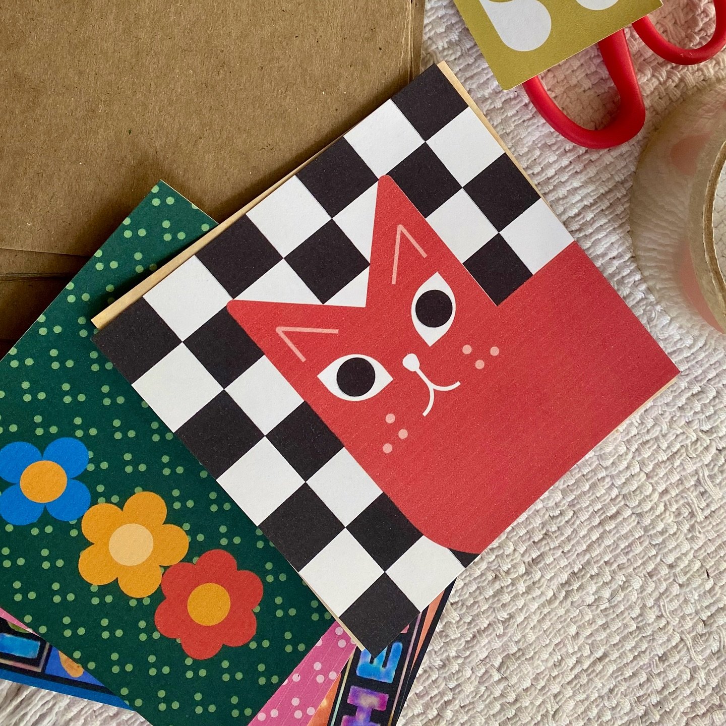 The piece vs the inspiration 🐈‍⬛💟
Versace was my first cat, a tiny black kitten I raised in high school. I had never had a cat before, so we learned a lot together. I once made her a little red checkerboard collar made from my shirt so we coul