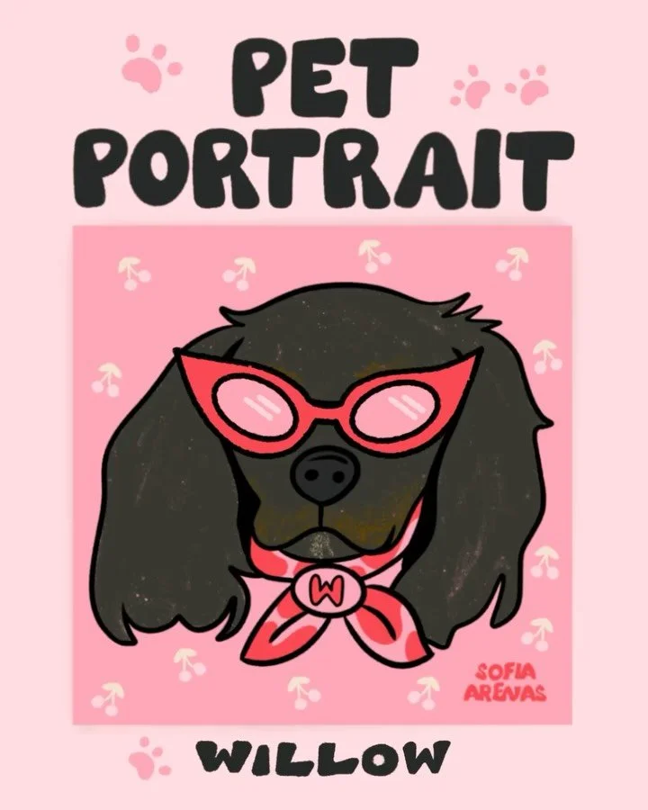 I love a good pet portrait, especially a sassy one! ✨
My cat illustrations are inspired by my own two sassy ladies, and now it&rsquo;s your turn. With much demand, I decided to try out this portrait of Willow, which I can&rsquo;t wait to give as a gi