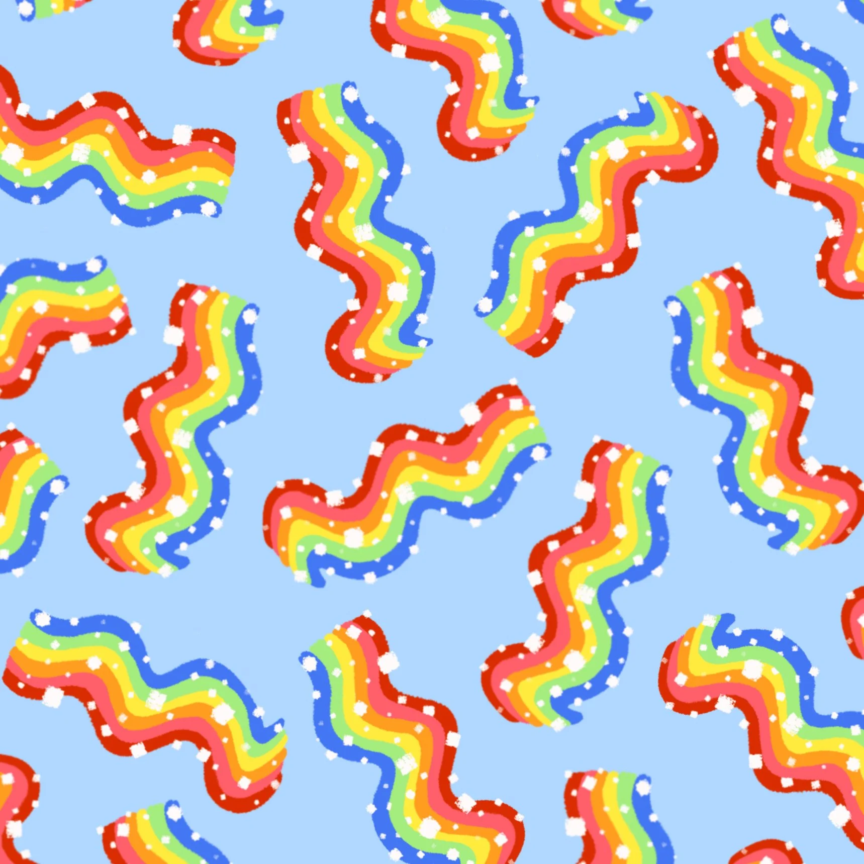 Rainbow Sour Belts - Fabric Yardage (Preorder)