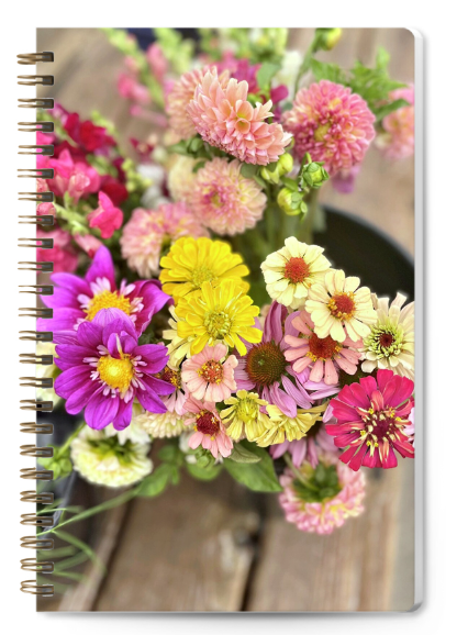 Bucket of Zinnias Journal