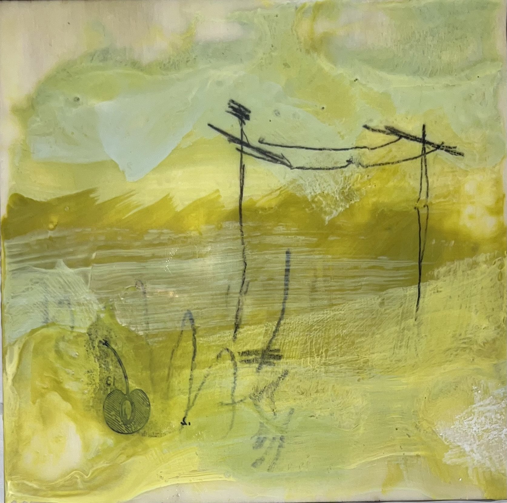 8"x8" Encaustic on panel
