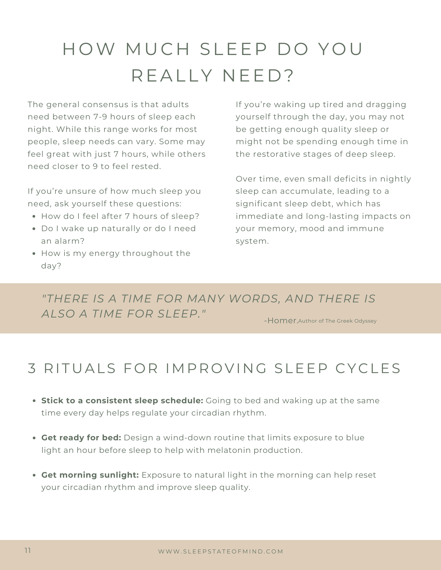 The Sleep Blueprint CH1