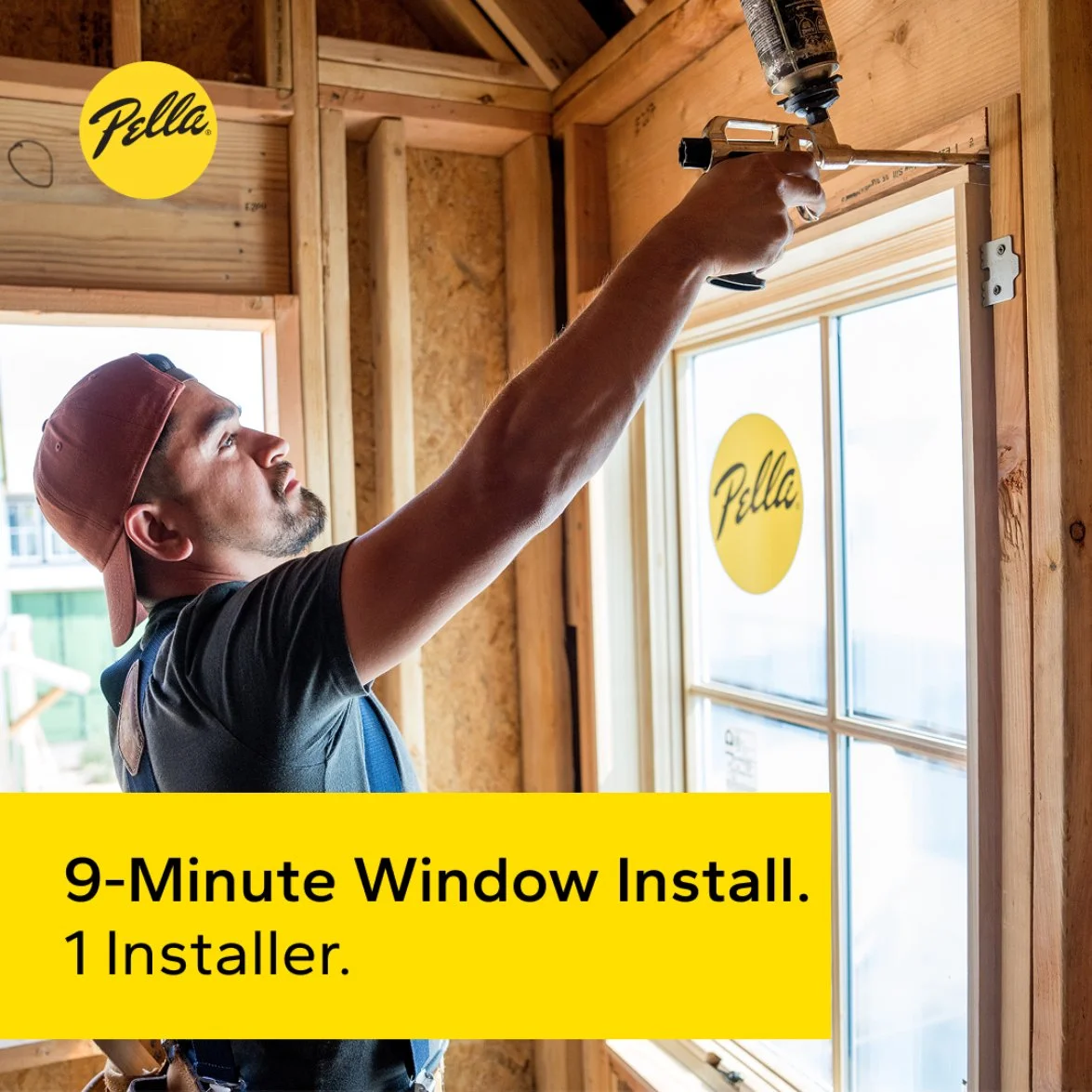 Install windows 3x faster than standard methods—all with fewer crew members, the same quality you've trusted for decades at the same price.
The Pella Steady Set Interior Installation System is the fastest, most labor efficient window installation sys
