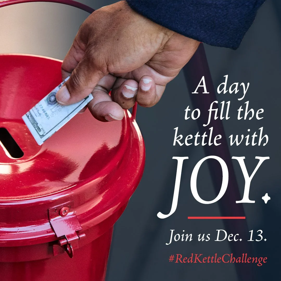 We’re just one week away from the National Commander’s 2025 Red Kettle Challenge! Next Saturday, December 13th, come out and give or register to ring at a Red Kettle near you to help spread joy in communities nationwide.