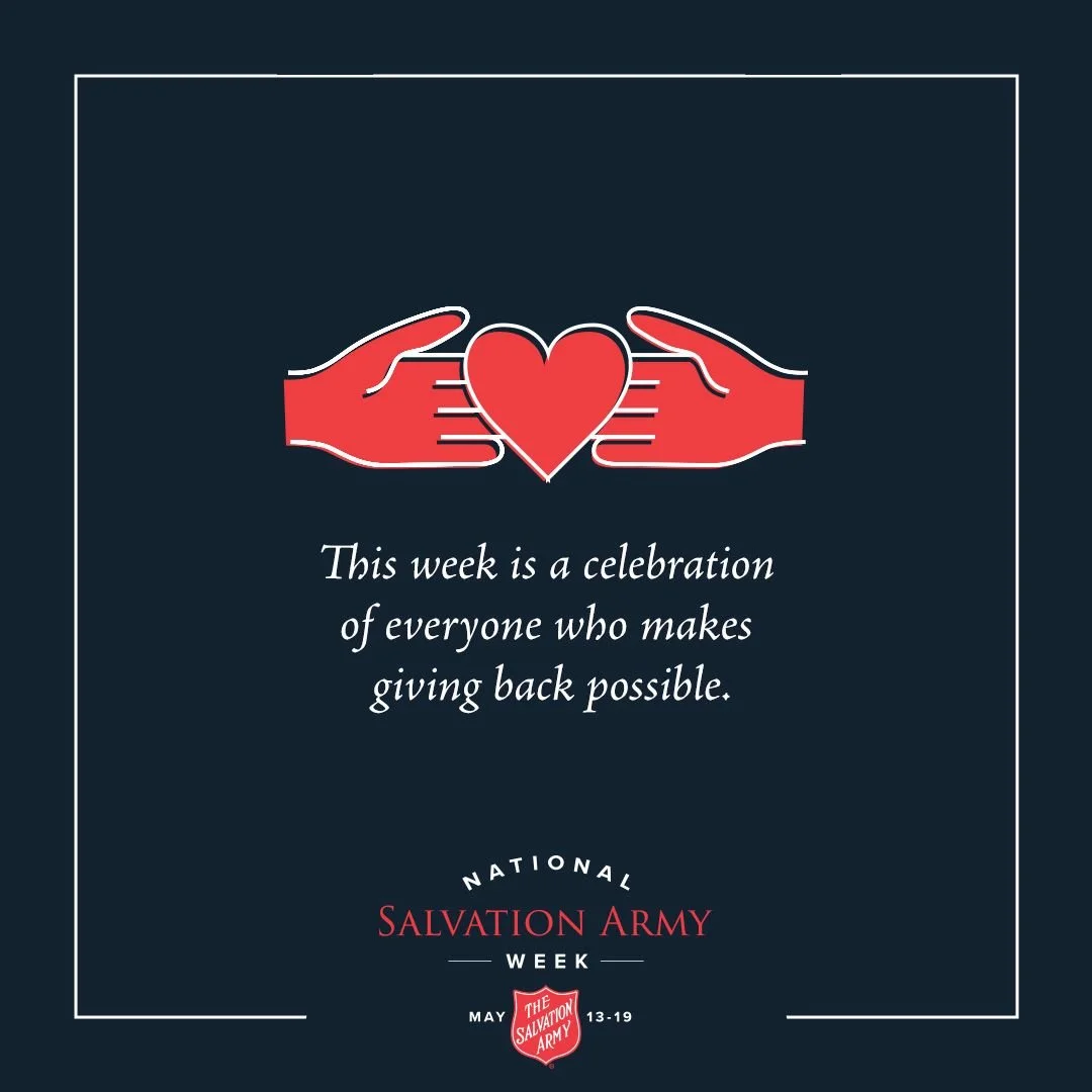 It’s National Salvation Army Week! Join us in recognizing the incredible contributions of our volunteers, donors, and partners as we continue to serve those in need across the country.