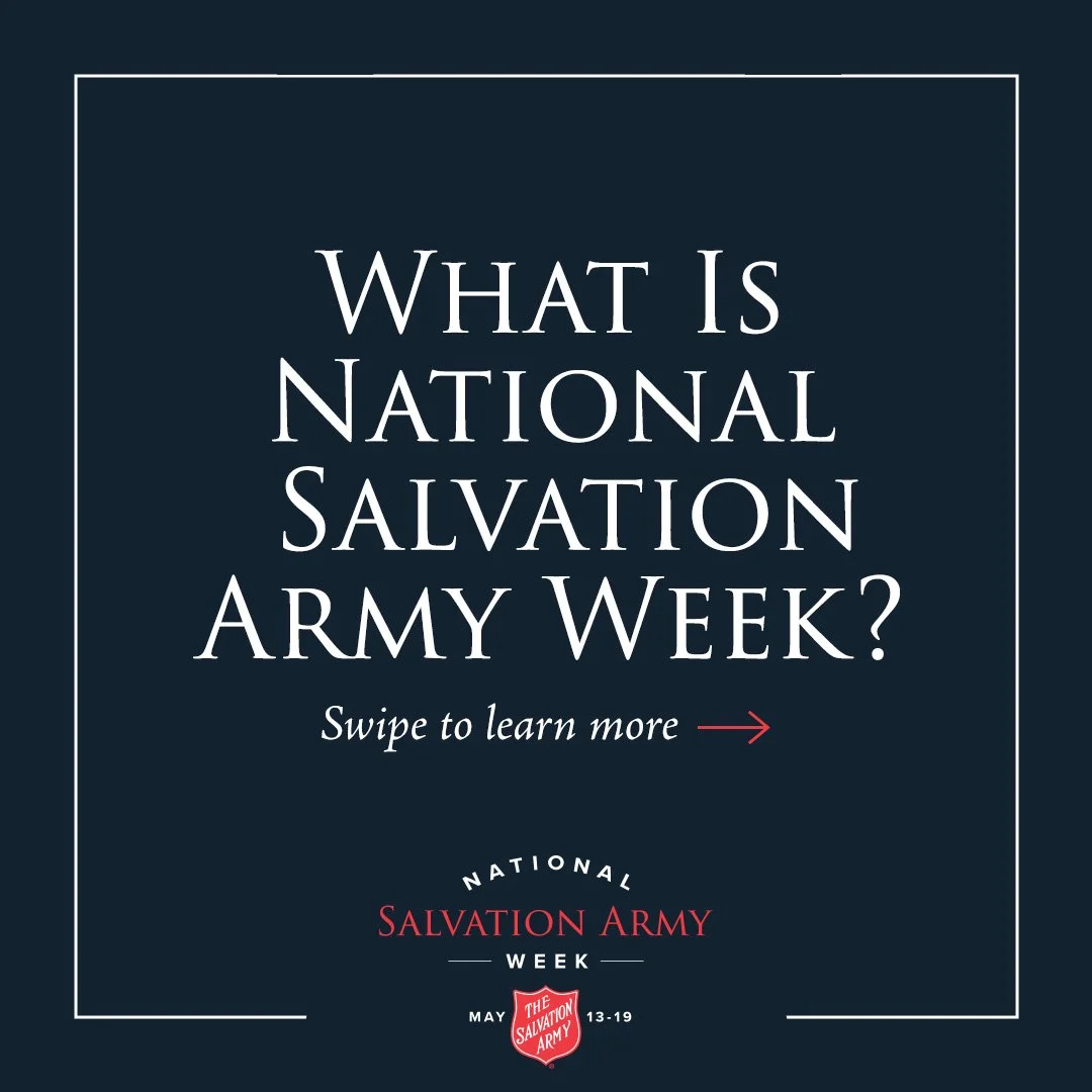 It’s National Salvation Army Week! Join us in recognizing the incredible contributions of our volunteers, donors, and partners as we continue to serve those in need across the country.
