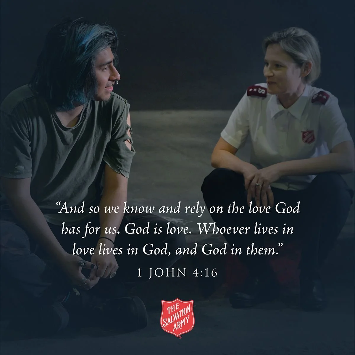 "And so we know and rely on the love God has for us. God is love. Whoever lives in love lives in God, and God in them." - 1 John 4:16