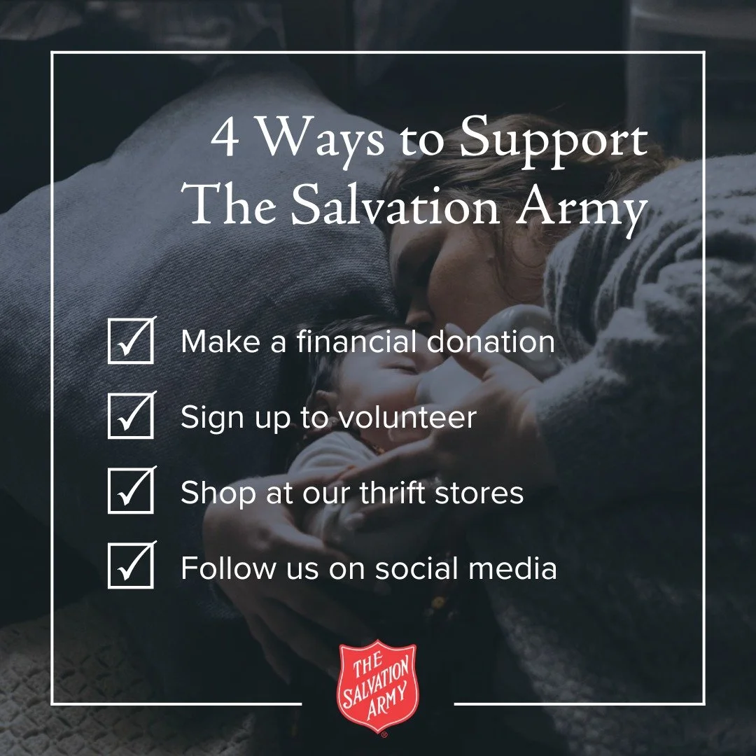 Thank you for celebrating National Salvation Army Week with us! We are inspired by our volunteers, donors, and program beneficiaries who empower us to show up every day and love beyond all hardships.