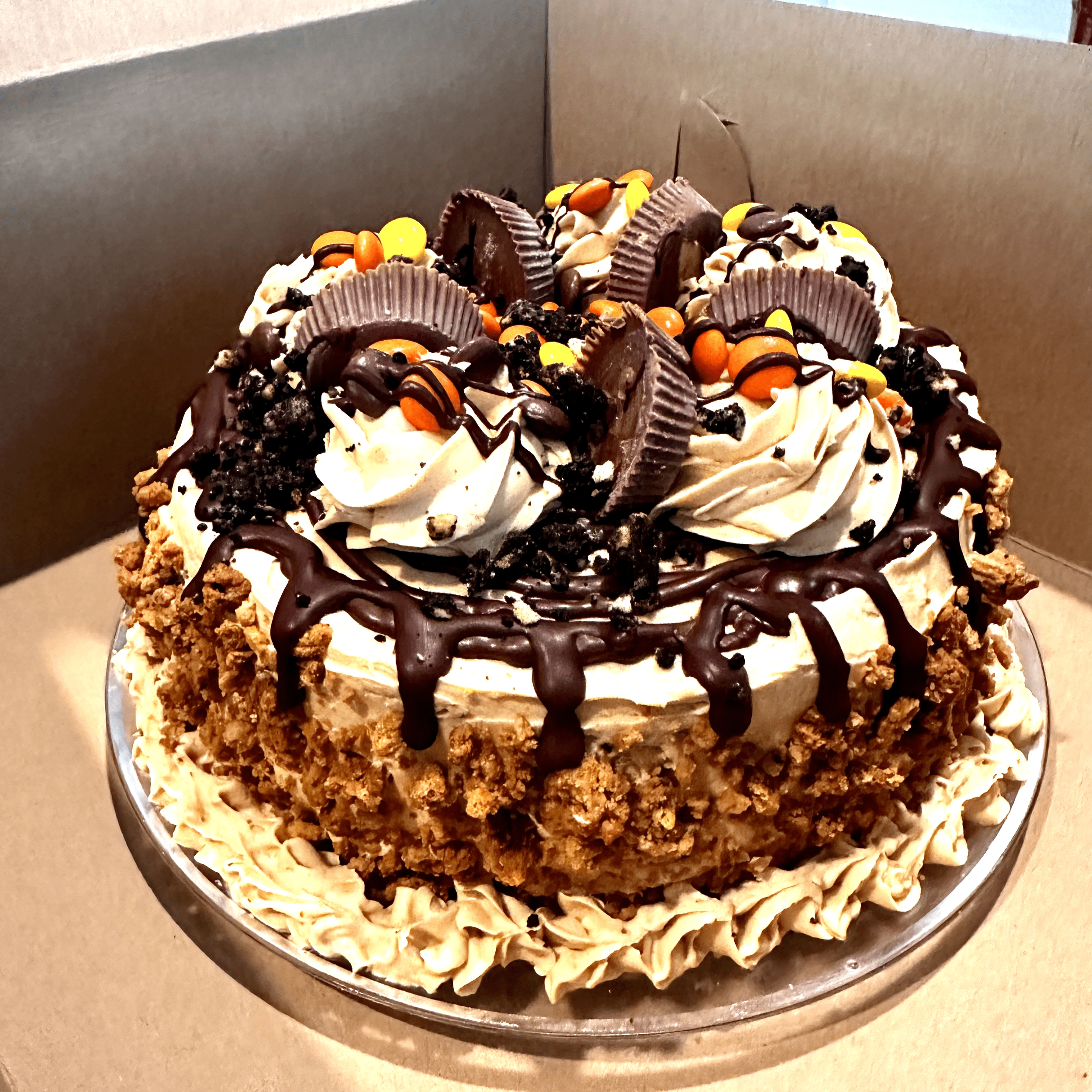 Reese’s Chocolate Peanut Butter Crunch Cake
