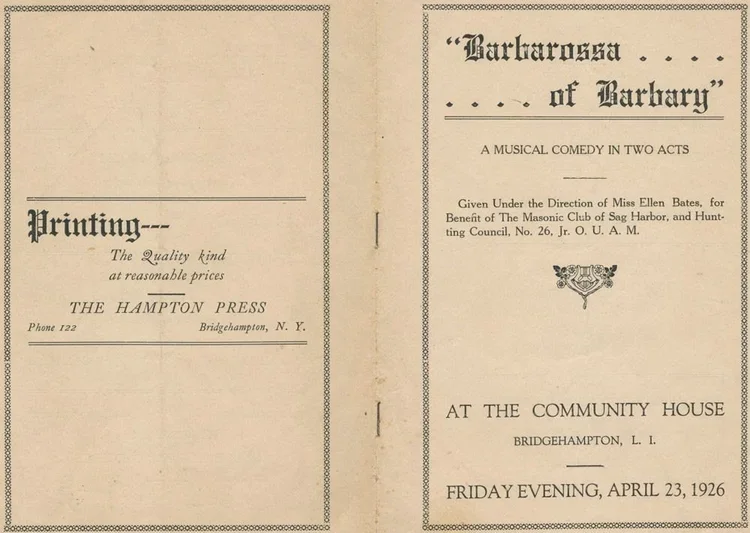 "Barbarossa of Barbary" Program