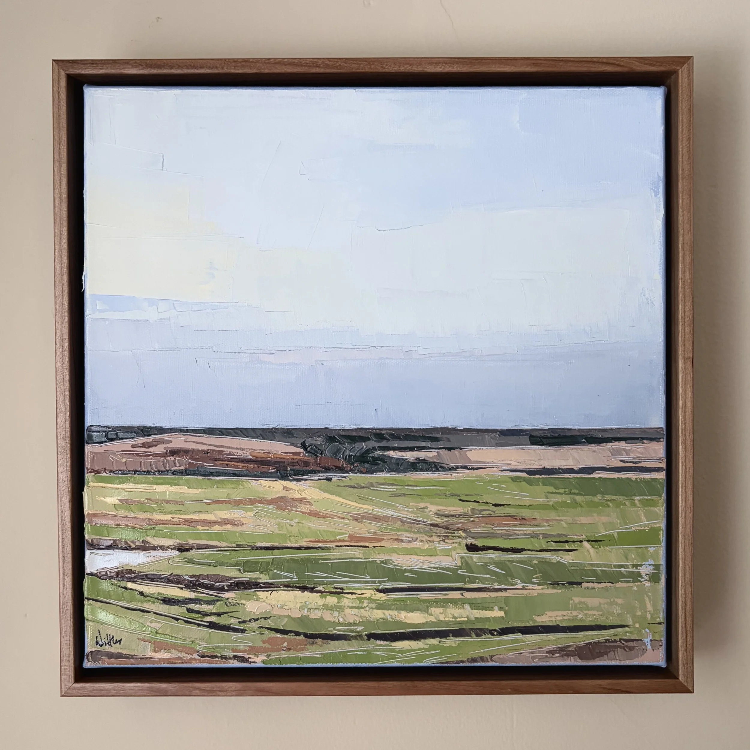 12"x12", oil on canvas, framed, AVAILABLE - $415