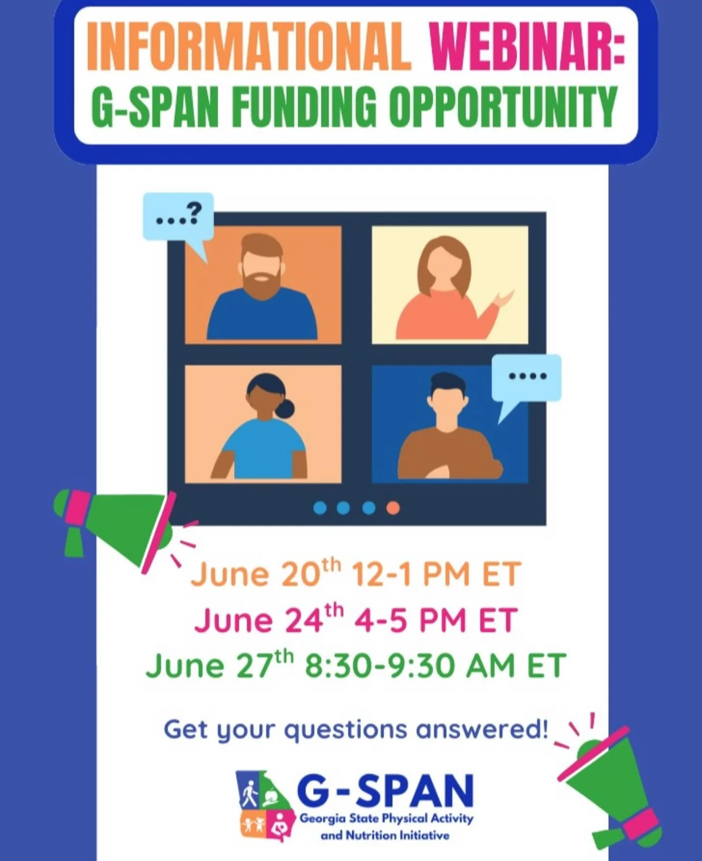 Hey Georgia Farm to ECE fam! 🥕Check out @georgiaspan1 for a $$$ new funding opportunity to support &amp; grow your good food work.  Informational webinar on June 24 &amp; 27.