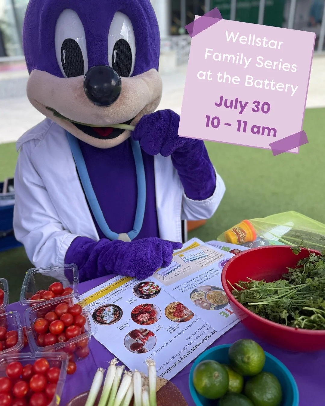🌞Our fave summer tradition is back! 

Join us on the @batteryatl Plaza Green for a kid-friendly hands-on cooking class with @wellstarhealth Pediatrics! Children ages 4-12 are invited to roll up their sleeves and create a delicious snack: Summer Sals