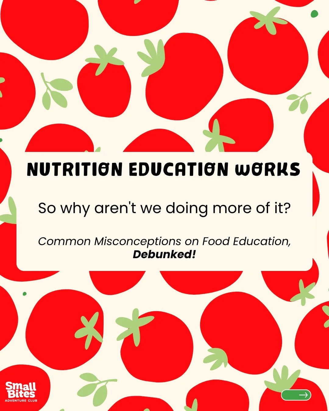 We&rsquo;ve heard it all! From cost to time to curriculum fit &mdash;> swipe through to see the most common misconceptions about nutrition education &mdash; and why none of them have to stand in your way.

🔗 Read our latest blog, &ldquo;Nutrition