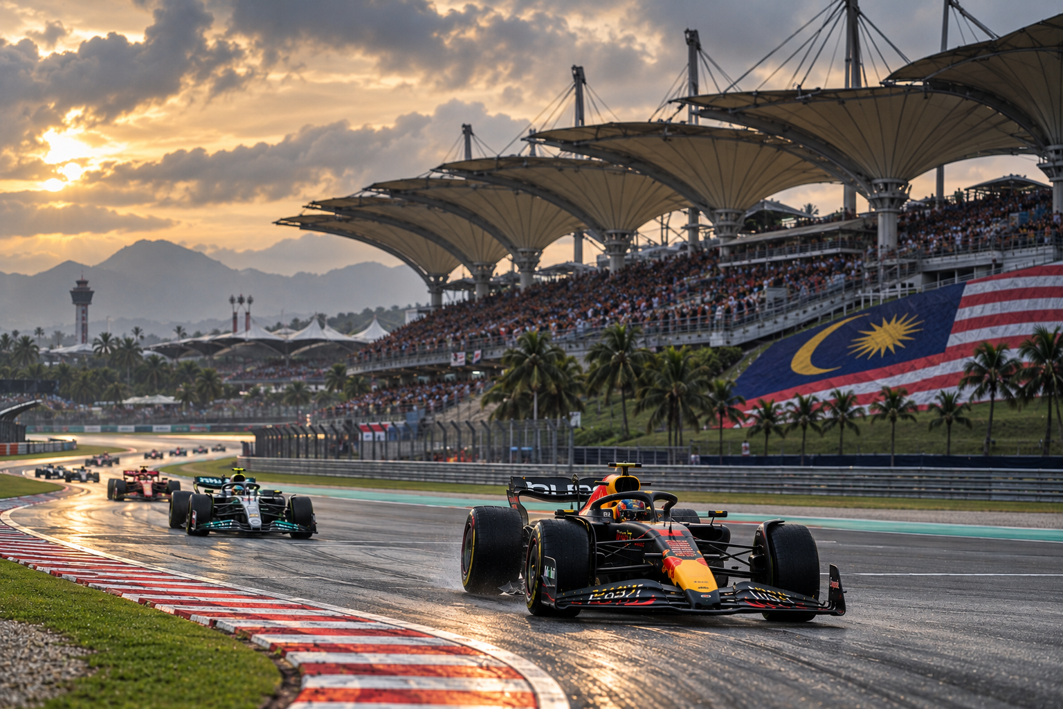 Bahrain GP in Malaysia: Rain, Tire Chaos, Mercedes Heartbreak … and Max Is Back