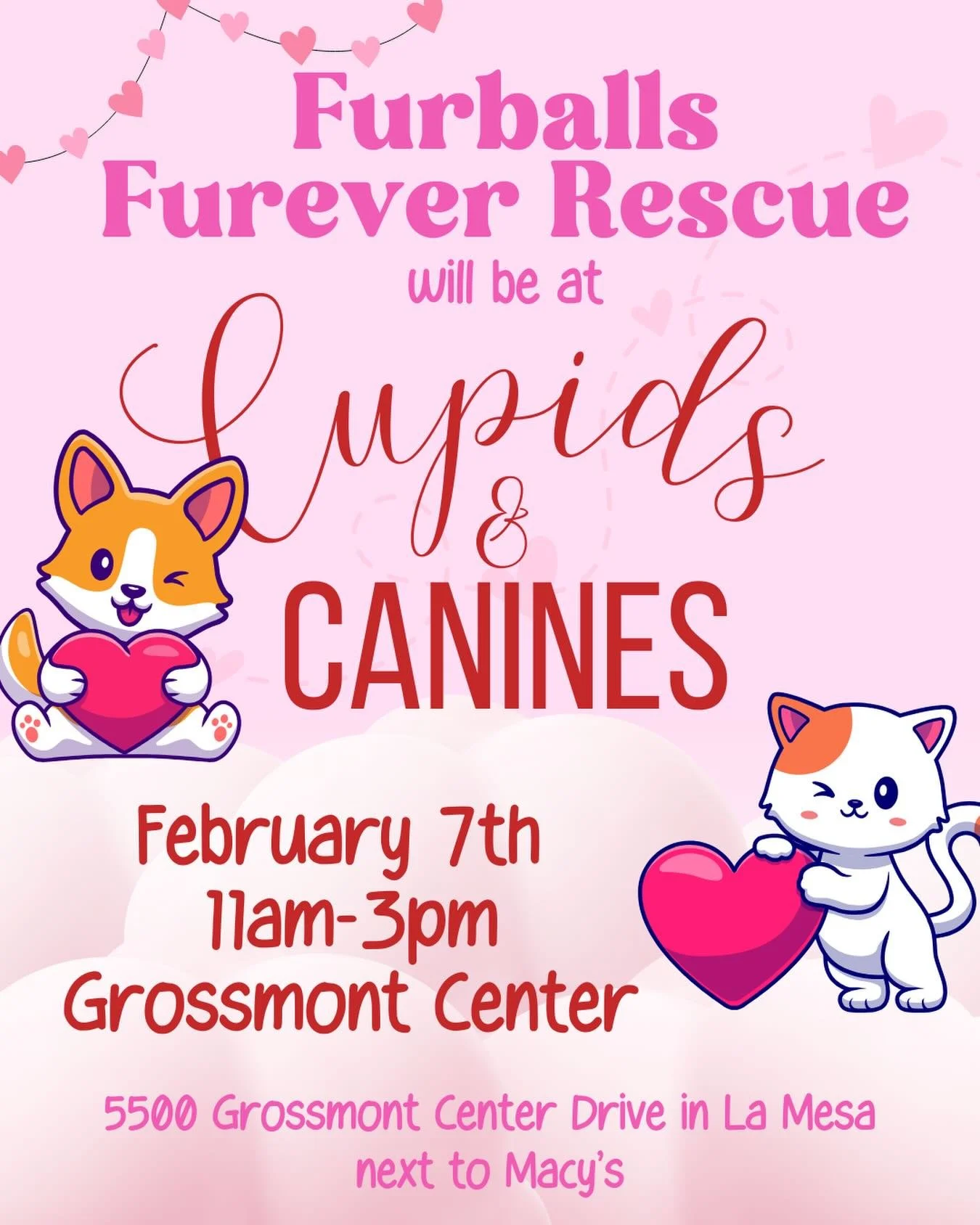 Mega adoption event coming up on Saturday!! ❤️ Come meet some available cats + dogs this weekend. 🐶🐱