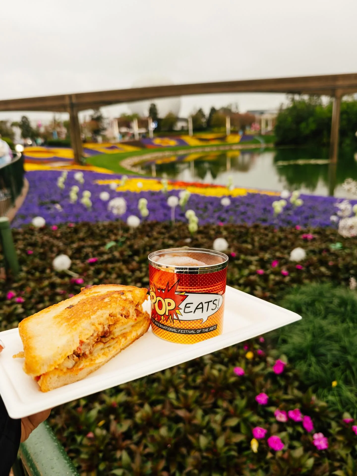 True or False: This picture was taken during the Food and Wine Festival at Epcot? 
&bull;
&bull;
&bull;
False! It&rsquo;s from Festival of the Arts, my favorite Epcot festival. Why is it my favorite you may ask? Well for starters it&rsquo;s very &ldq