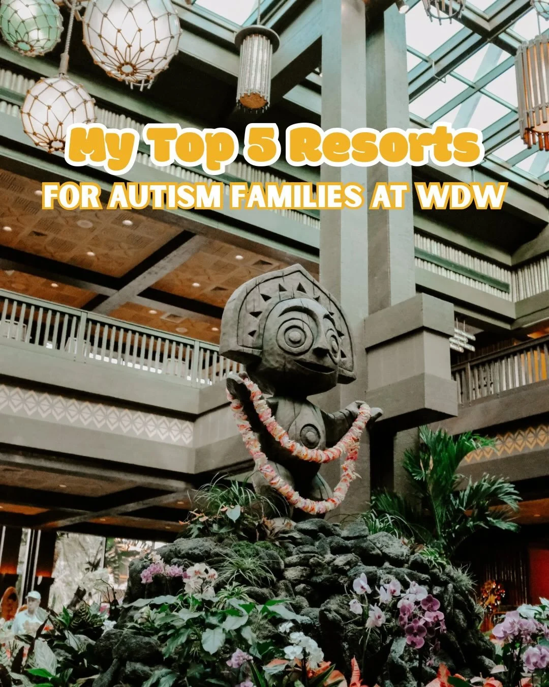Next in my Top 5 Resorts for Autism Families at WDW series: Disney&rsquo;s Polynesian Village Resort 🌺✨

Here&rsquo;s why families love it:

&bull; Monorail access &ndash; Easy transportation to Magic Kingdom and EPCOT can mean fewer long bus rides 