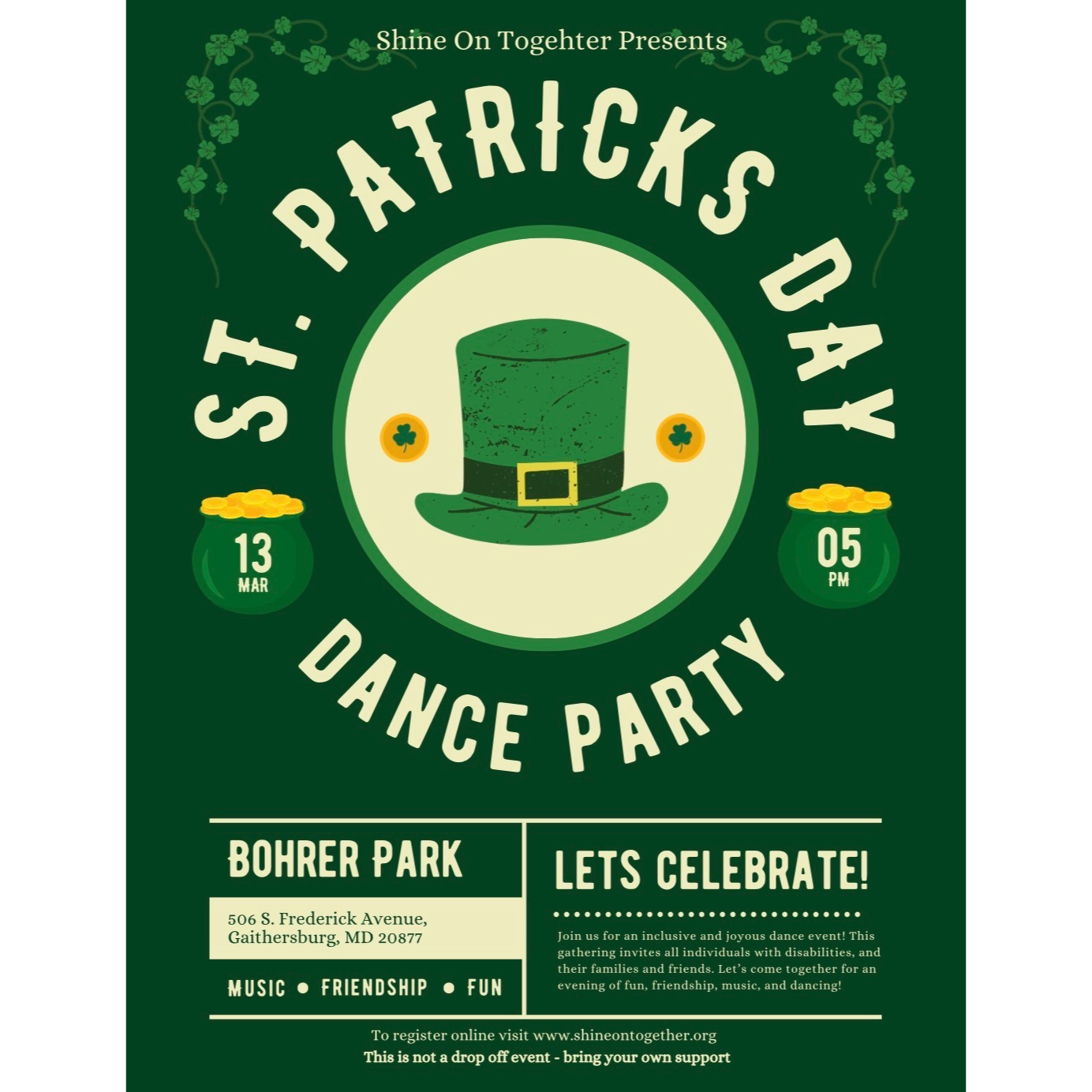 St Patrick’s Day Dance Party