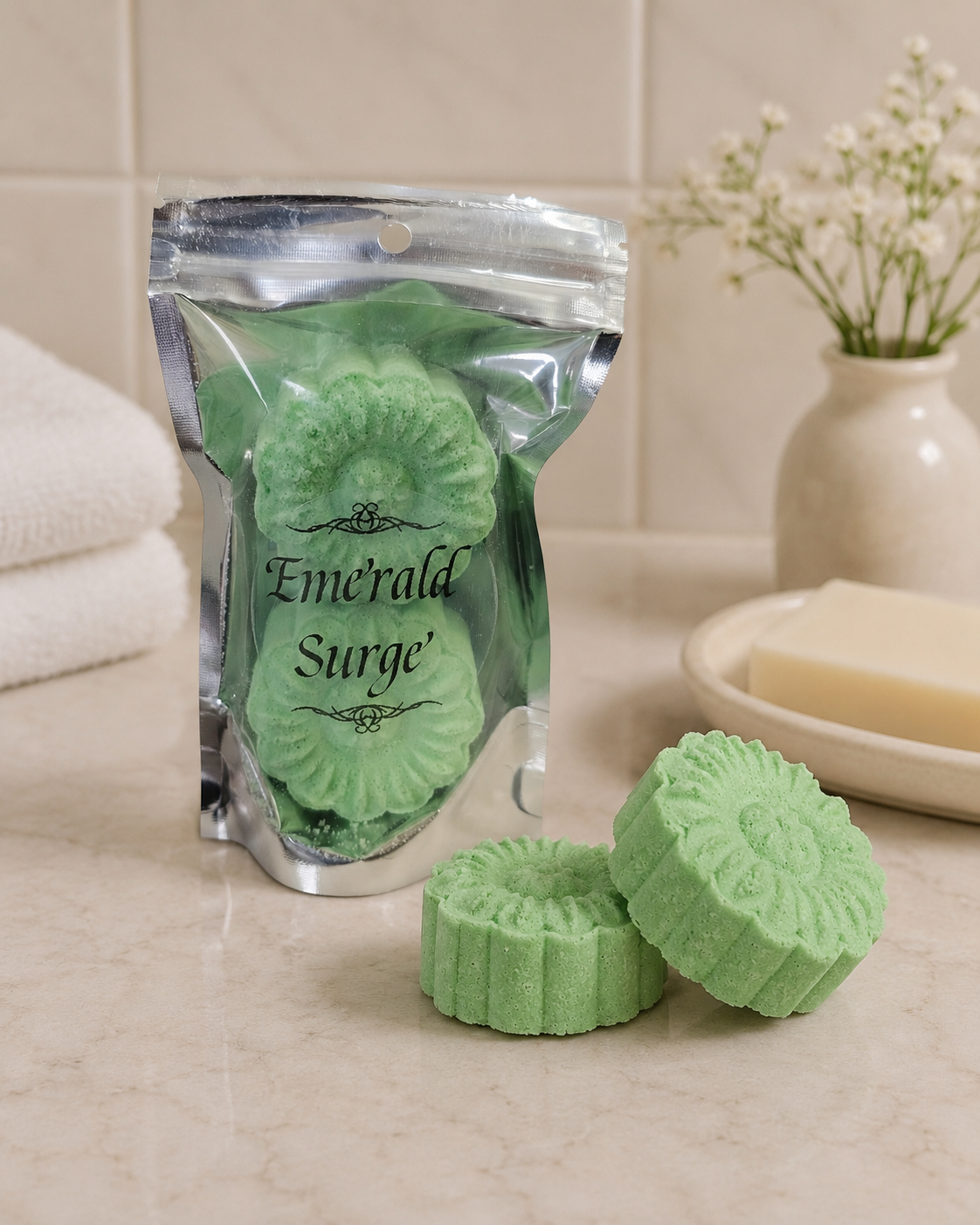Emerald Surge Shower Steamers