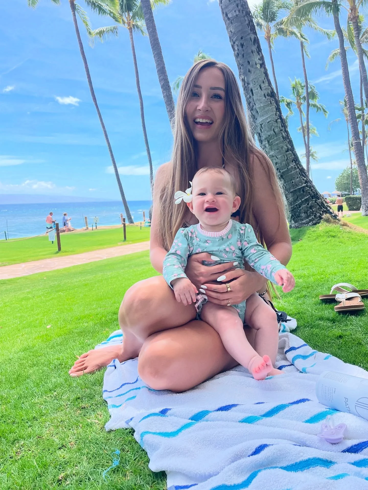 I manifested my dream life. Traveling with the love of my life and our little kin 🫶🏼✨ Doing yoga in Hawaii was the best reset. Plus, Angel got to meet her BFF &amp; soul sister Kalani.