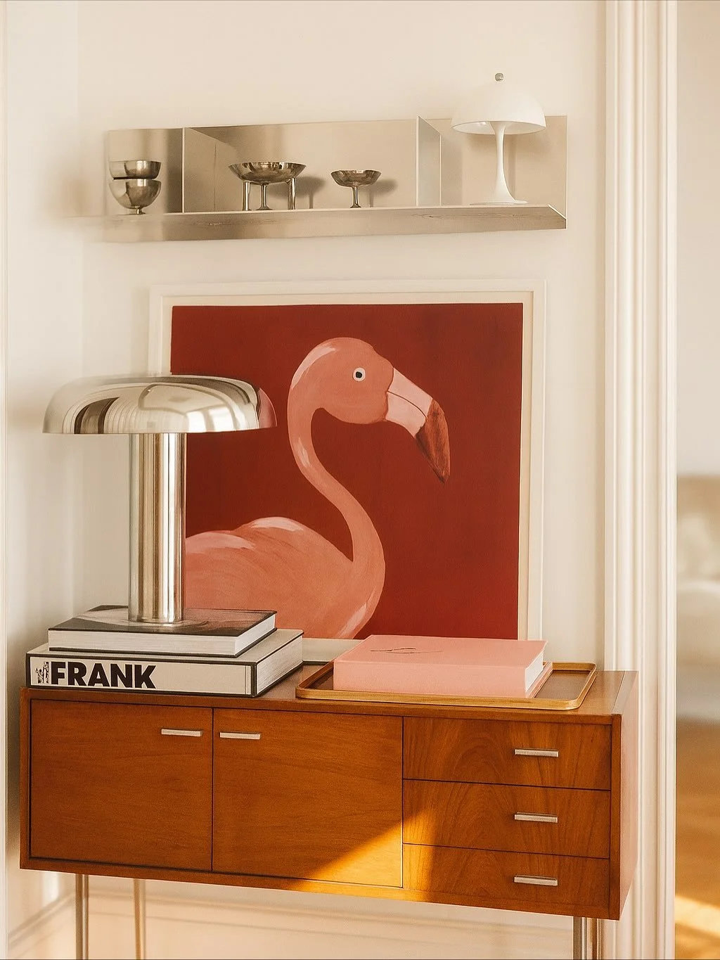 A small corner with lots of personality. I&rsquo;m working on putting these up on my shop. I think they are unique and versatile enough to work on different room types. 

Gouache printed on museum archival print.