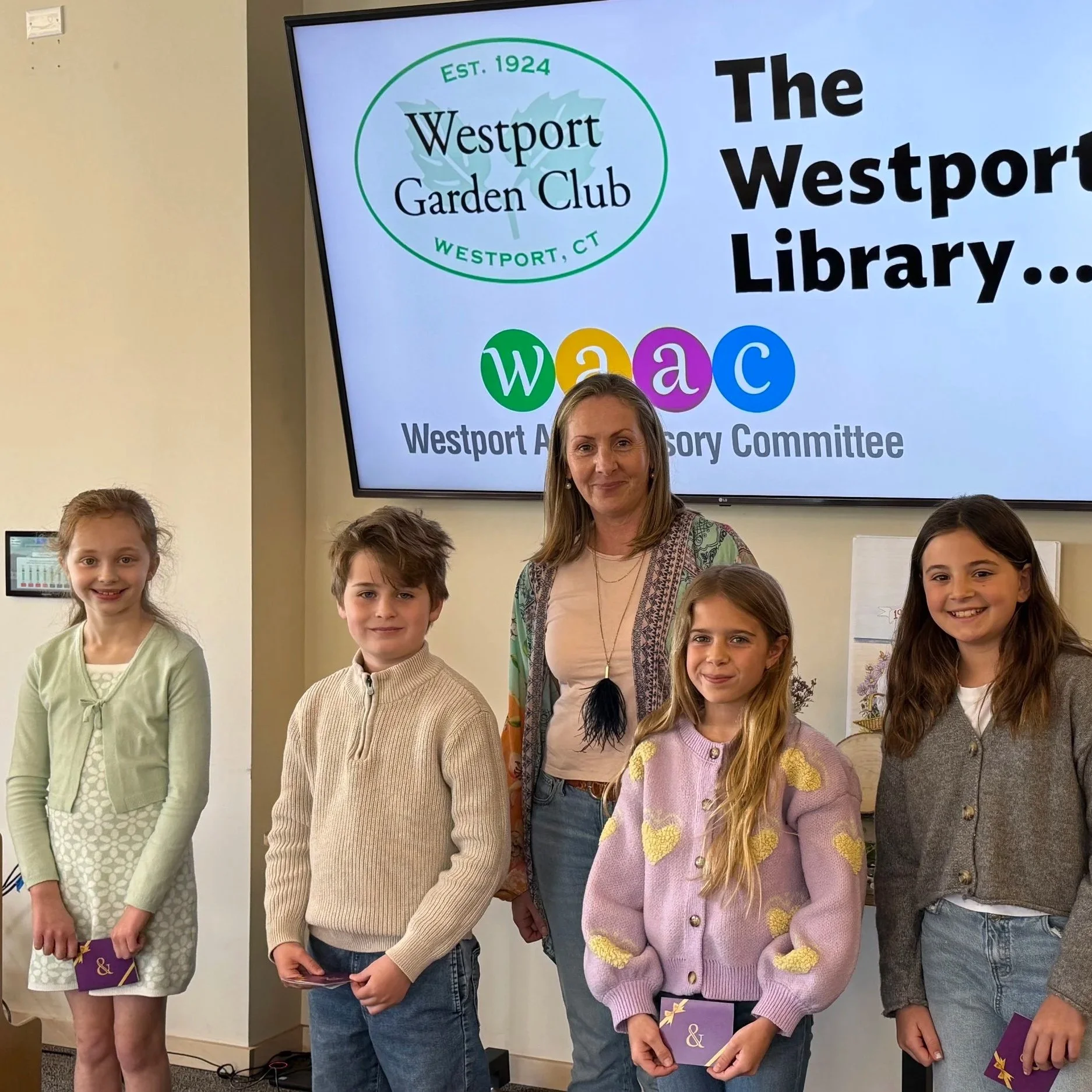 Winners of the 2025 Youth Poetry Contest at the April event