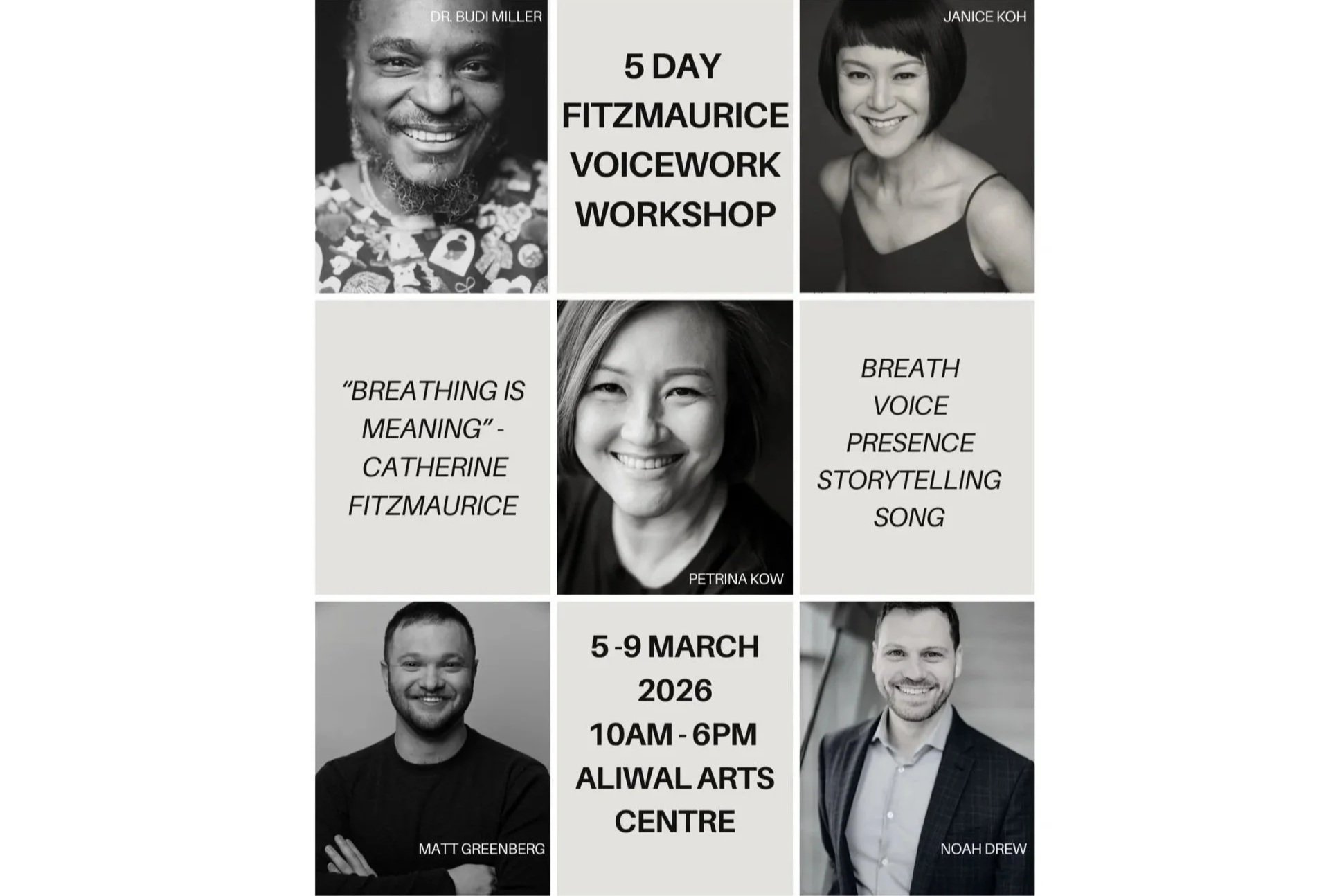 Singapore 5-Day Fitzmaurice Voicework®  Workshop