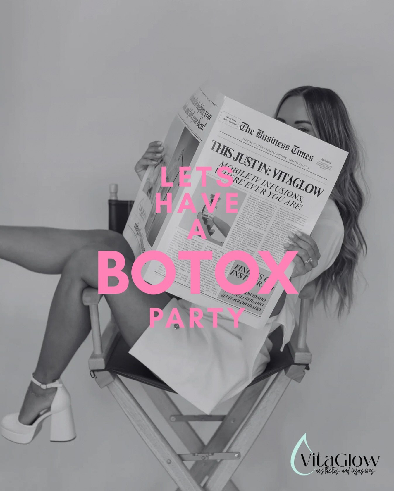 Gather your friends for a tox party! As the host, you&rsquo;ll get your tox for just $7/unit and your guests enjoy it for $9/unit. Minimum of 5 guests. Message us to book your private party today!✨🫶🏽 #botoxparty #botox #jeuveau #glowup #girlsnight 