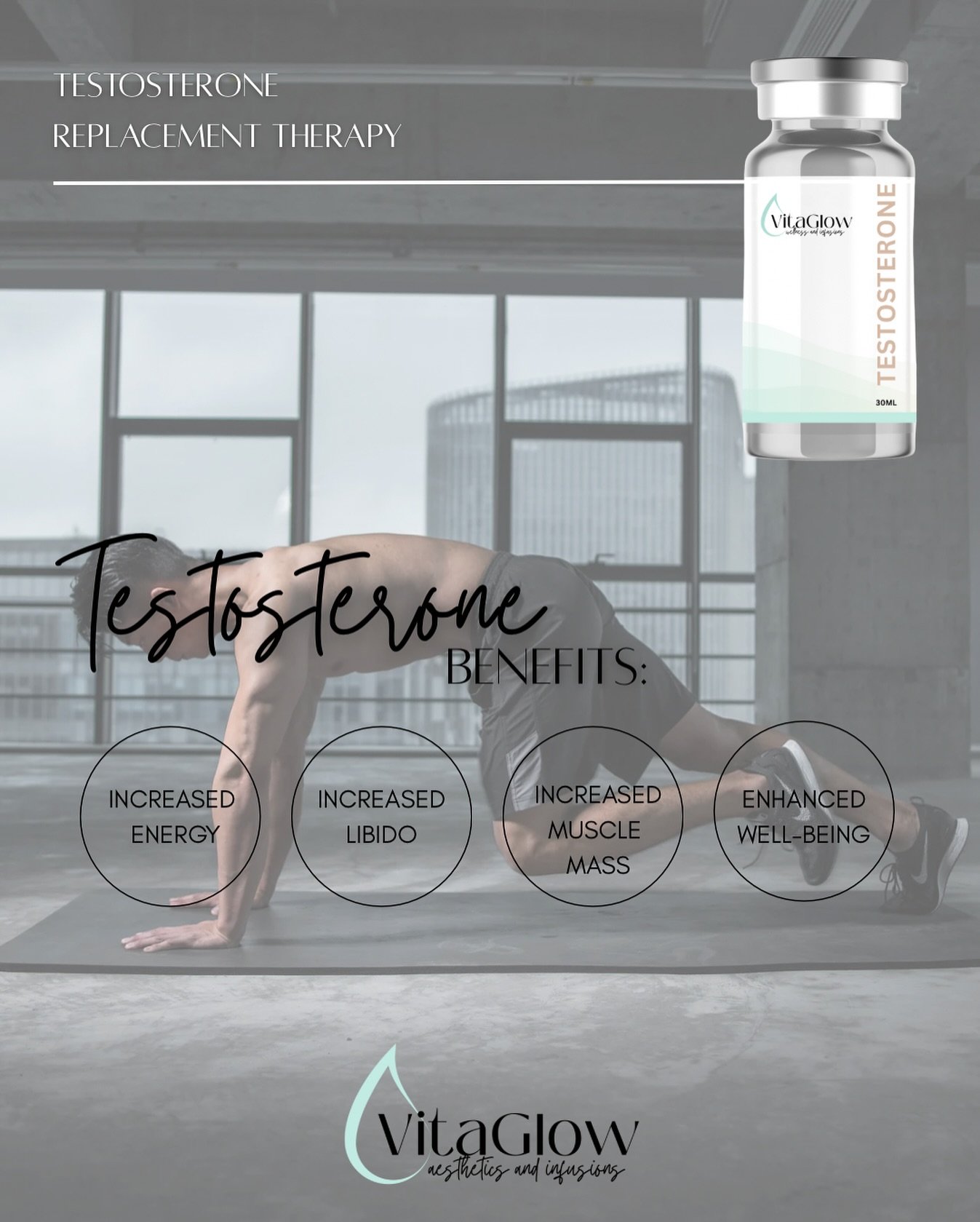 Testosterone Replacement Therapy (TRT) can help restore energy, improve mood, support lean muscle mass, and rev up your drive&mdash;physically and mentally. 💪🔥
⁠
📍Discover what balance feels like again. Mobile TRT consults available. #testosterone