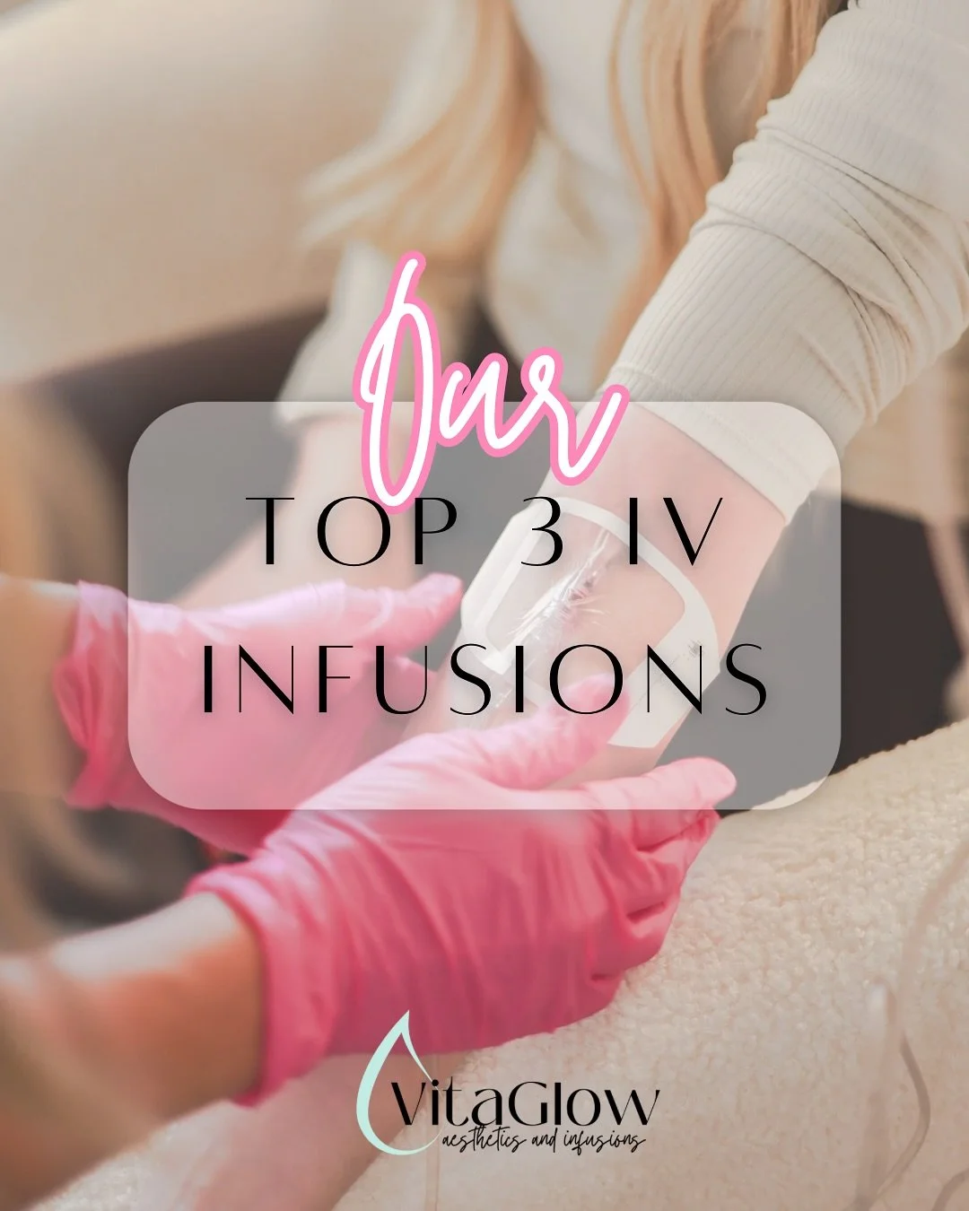 💧💉Our Top 3 IV Infusions are here to revive, recover, and protect! 💪✨

⚡ Glow &ndash; Boost energy, refresh your mind, and support your immune system
🏋️ Recover &ndash; Speed up muscle recovery and enhance performance
🛡 Immunity &ndash; Fight of