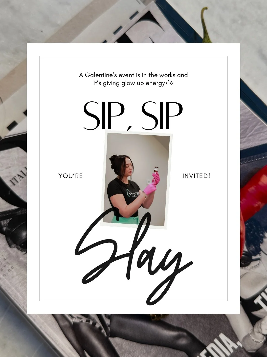 Glow, Sip, Shop 🎀☕️
We&rsquo;re bringing Botox, IV drips, and vitamin shots to Wandering Luna Brewtique for the ultimate girls night glow event ⋆˙⟡