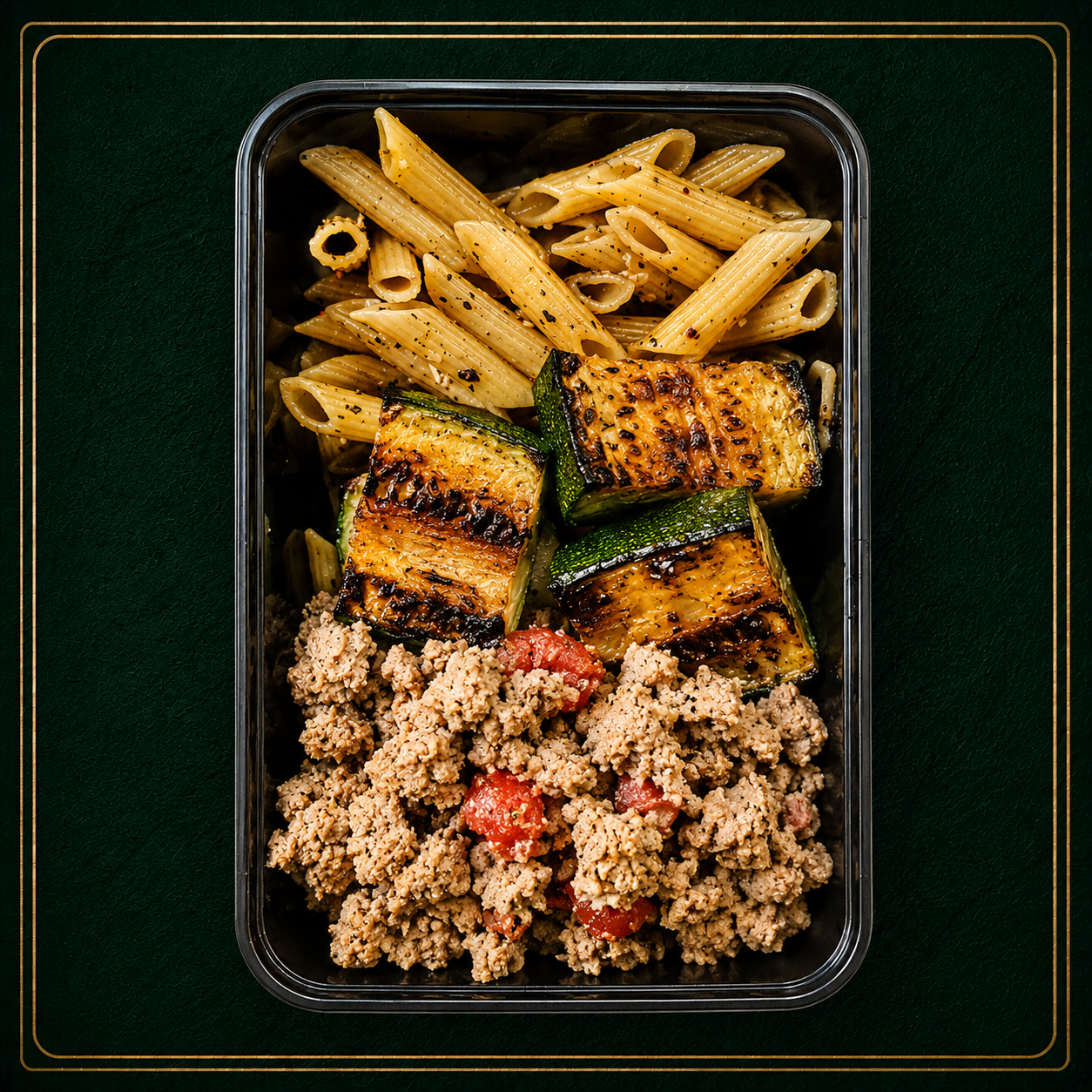 Bruschetta Turkey, Zucchini, Protein Pasta