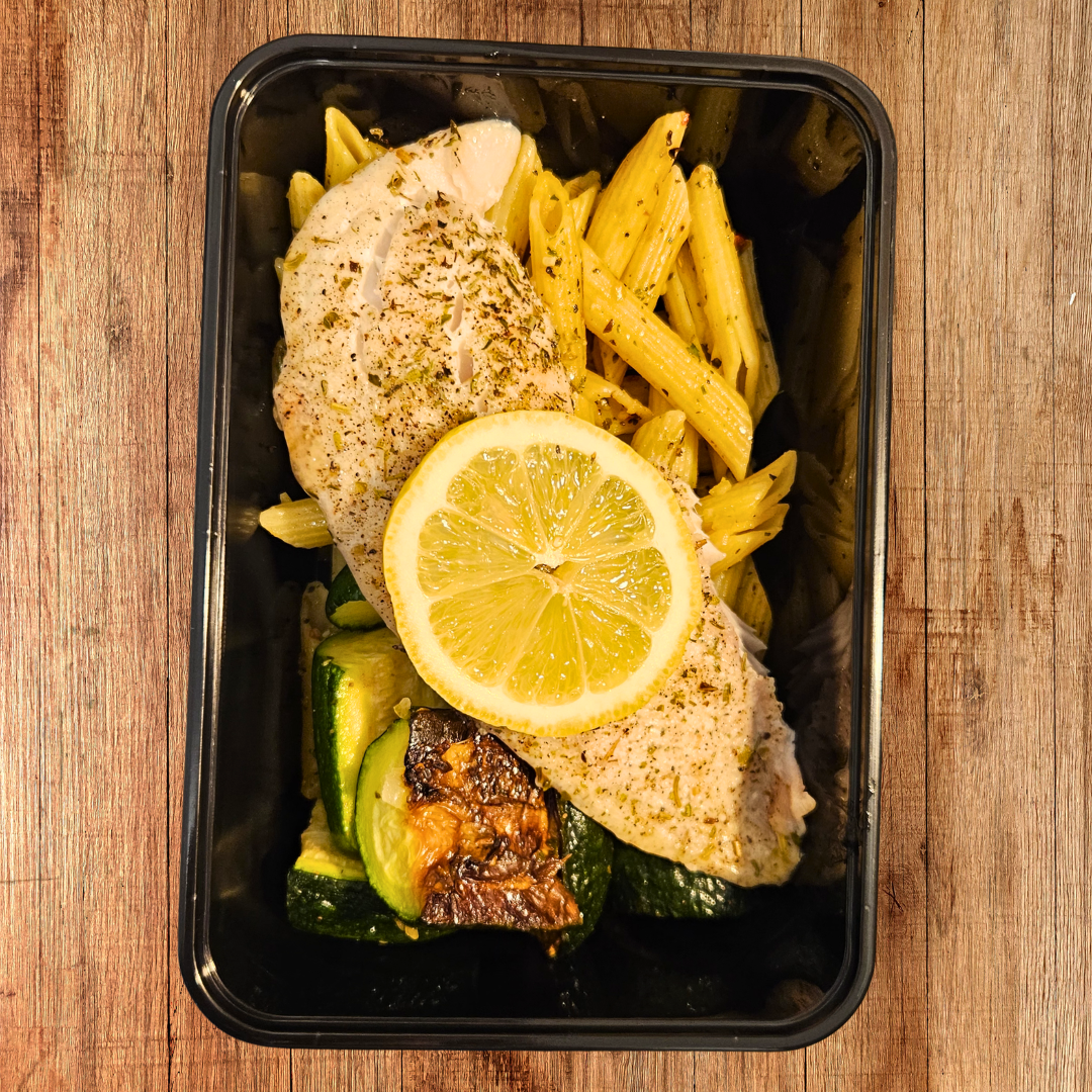 Lemon Baked Tilapia, Zucchini, Pasta.png